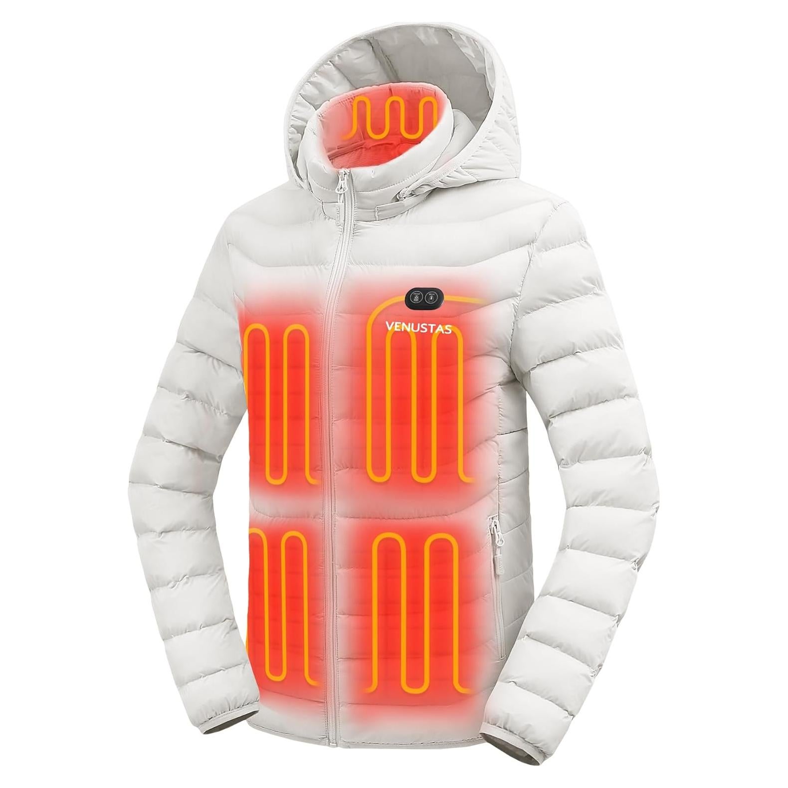 Chaqueta Térmica Unisex Venustas X-Large Beige Resistente al Agua