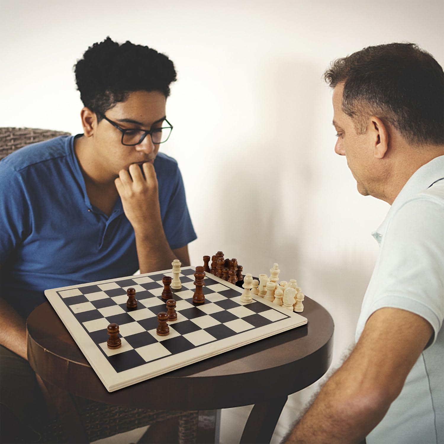 Juego de Mesa 7 en 1 de Madera Juegoal - Ajedrez, Damas y Más