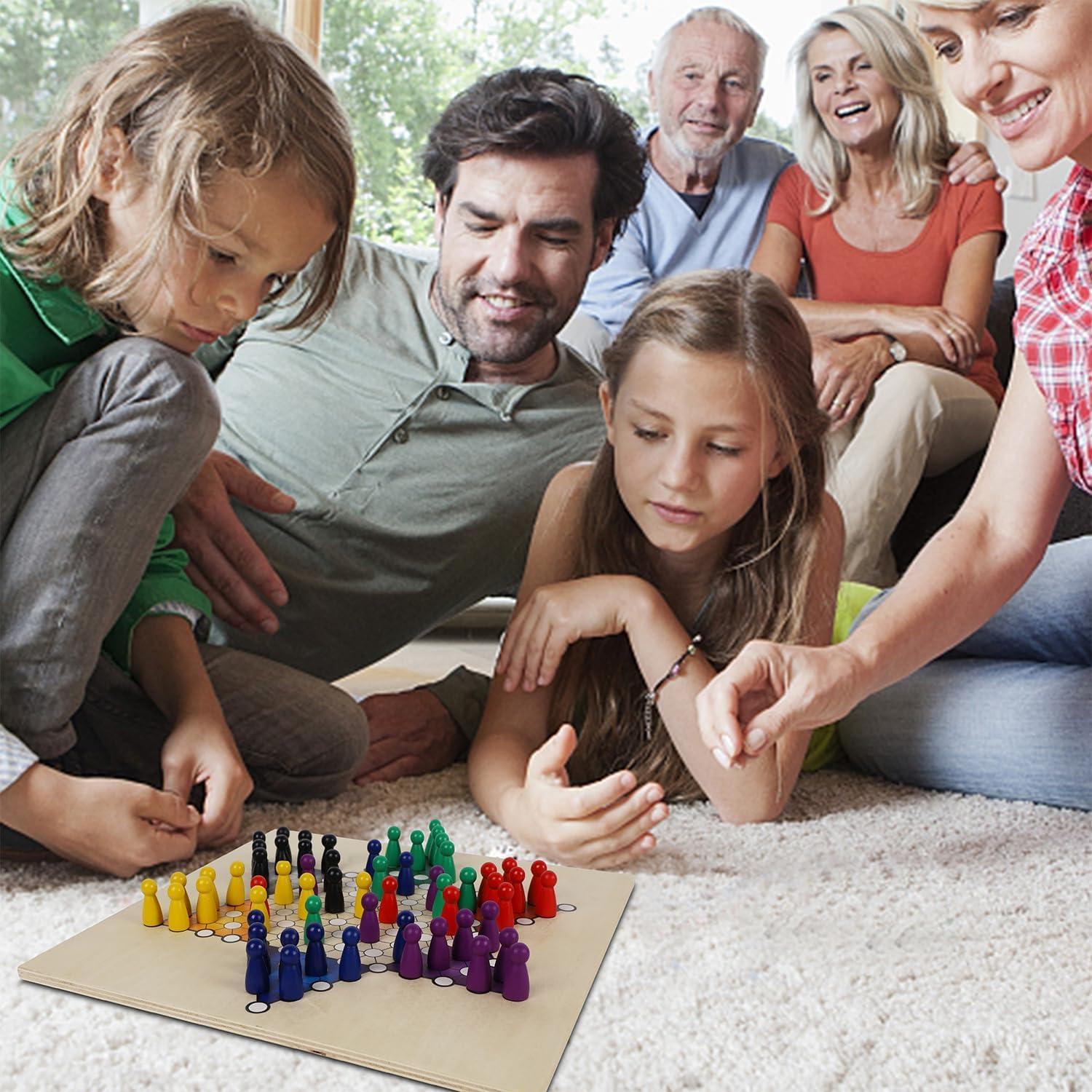 Juego de Mesa 7 en 1 de Madera Juegoal - Ajedrez, Damas y Más