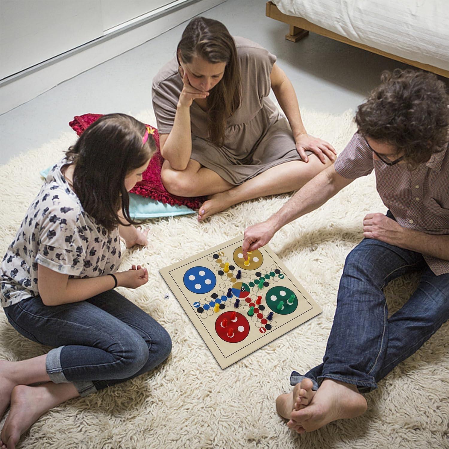 Juego de Mesa 7 en 1 de Madera Juegoal - Ajedrez, Damas y Más