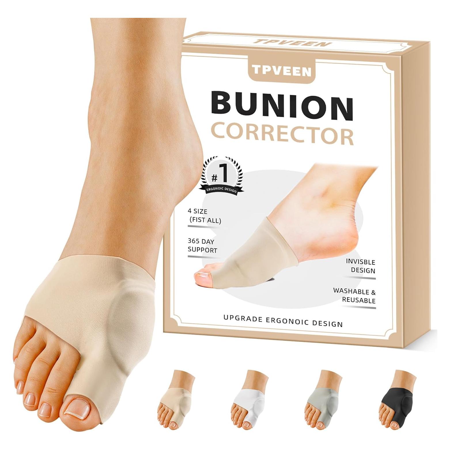 Manga Correctora de Juanetes TPVEEN Beige Pequeño Mujeres