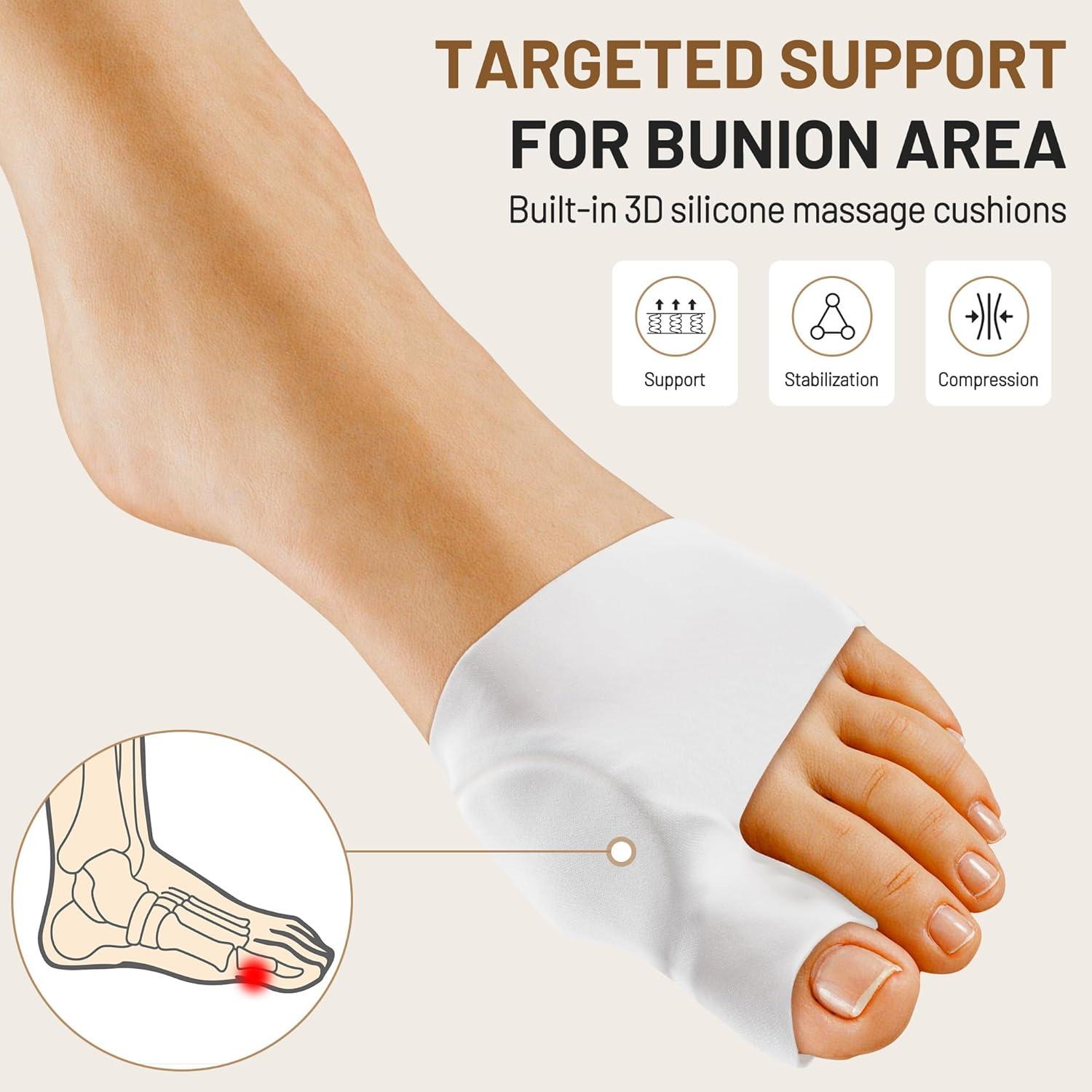 Manga Correctora de Juanetes TPVEEN Beige Pequeño Mujeres