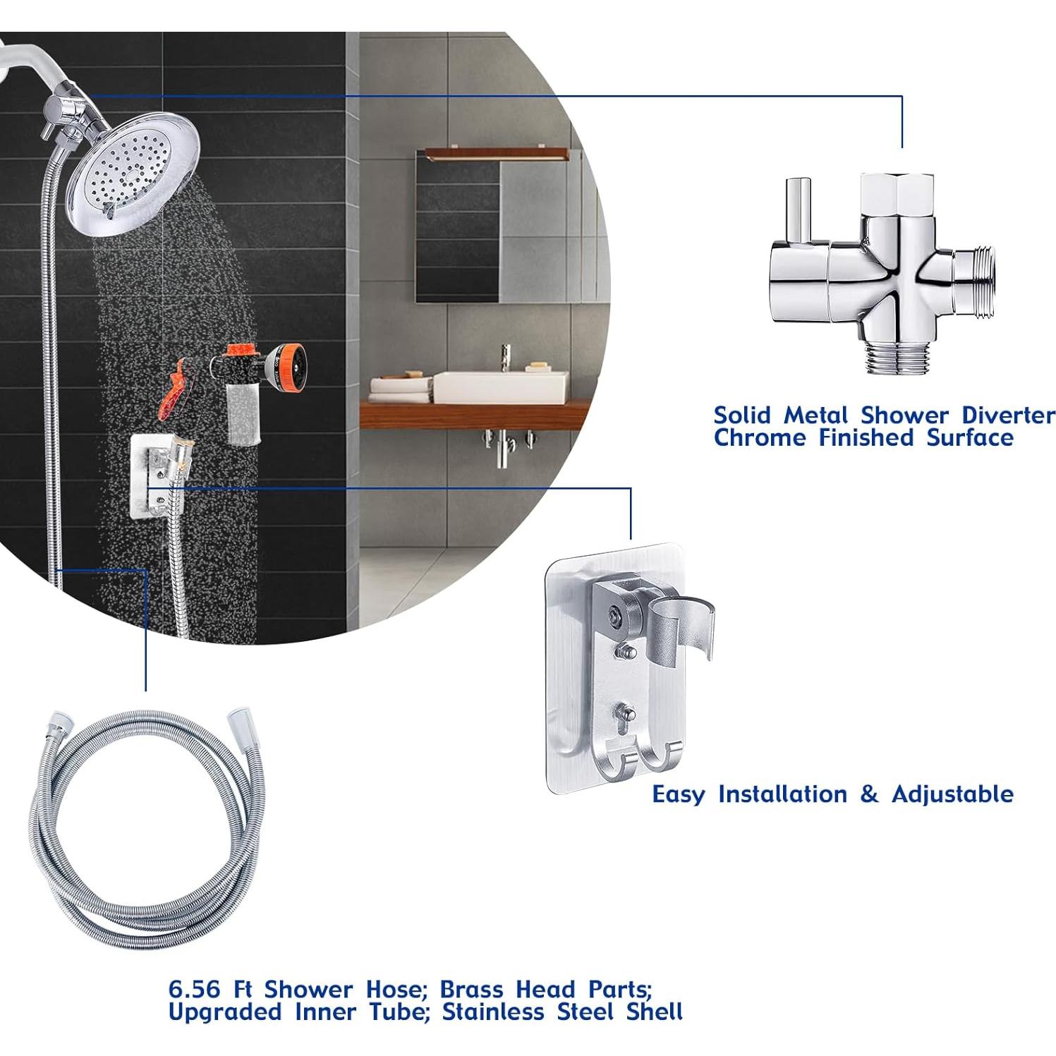 Rociador de manguera AYBBSHOW con dispensador de jabón 2m