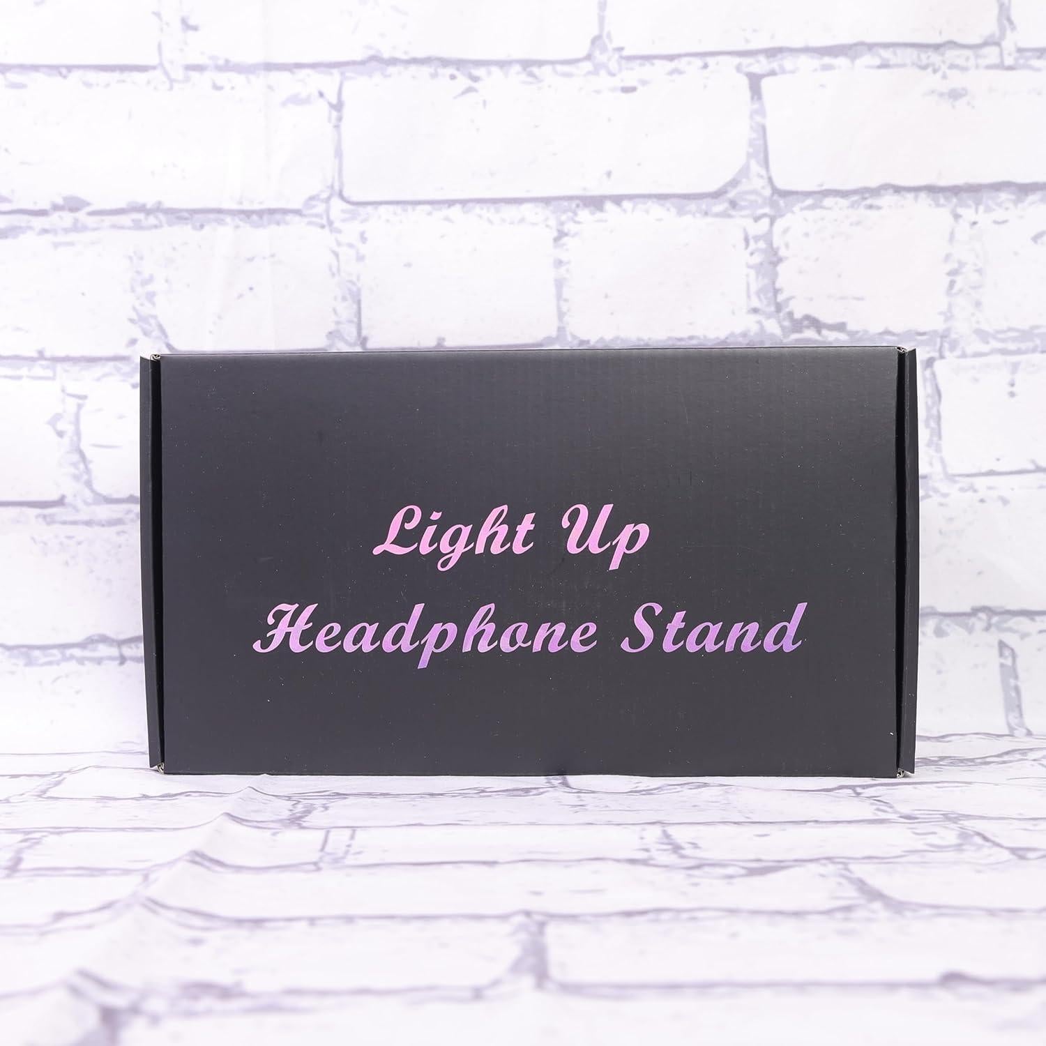 Soporte para Auriculares YuanDian de Madera con Luz LED