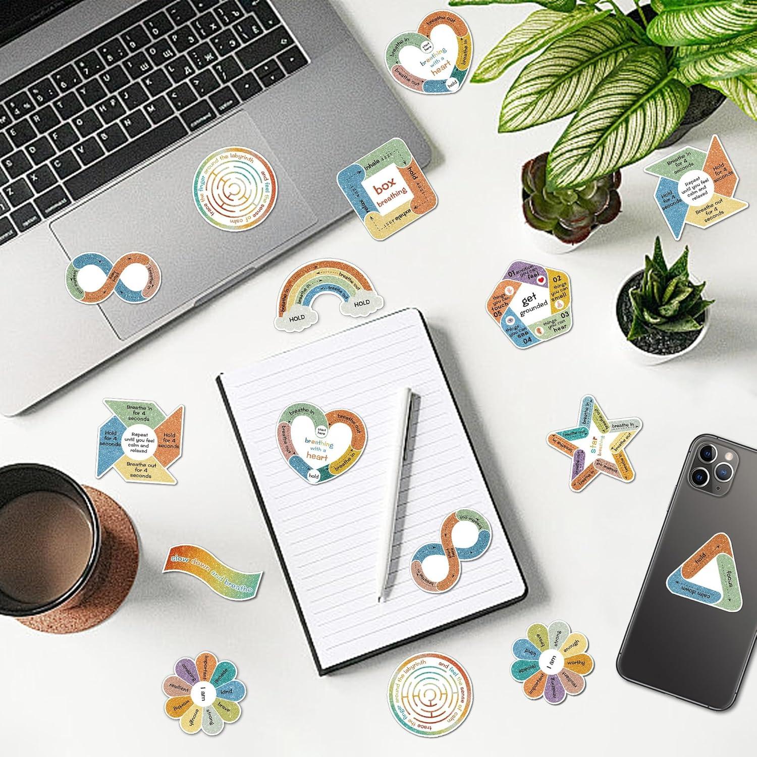 Calcomanías Calmantes Huimdery 45 Piezas Texturizadas para Estrés