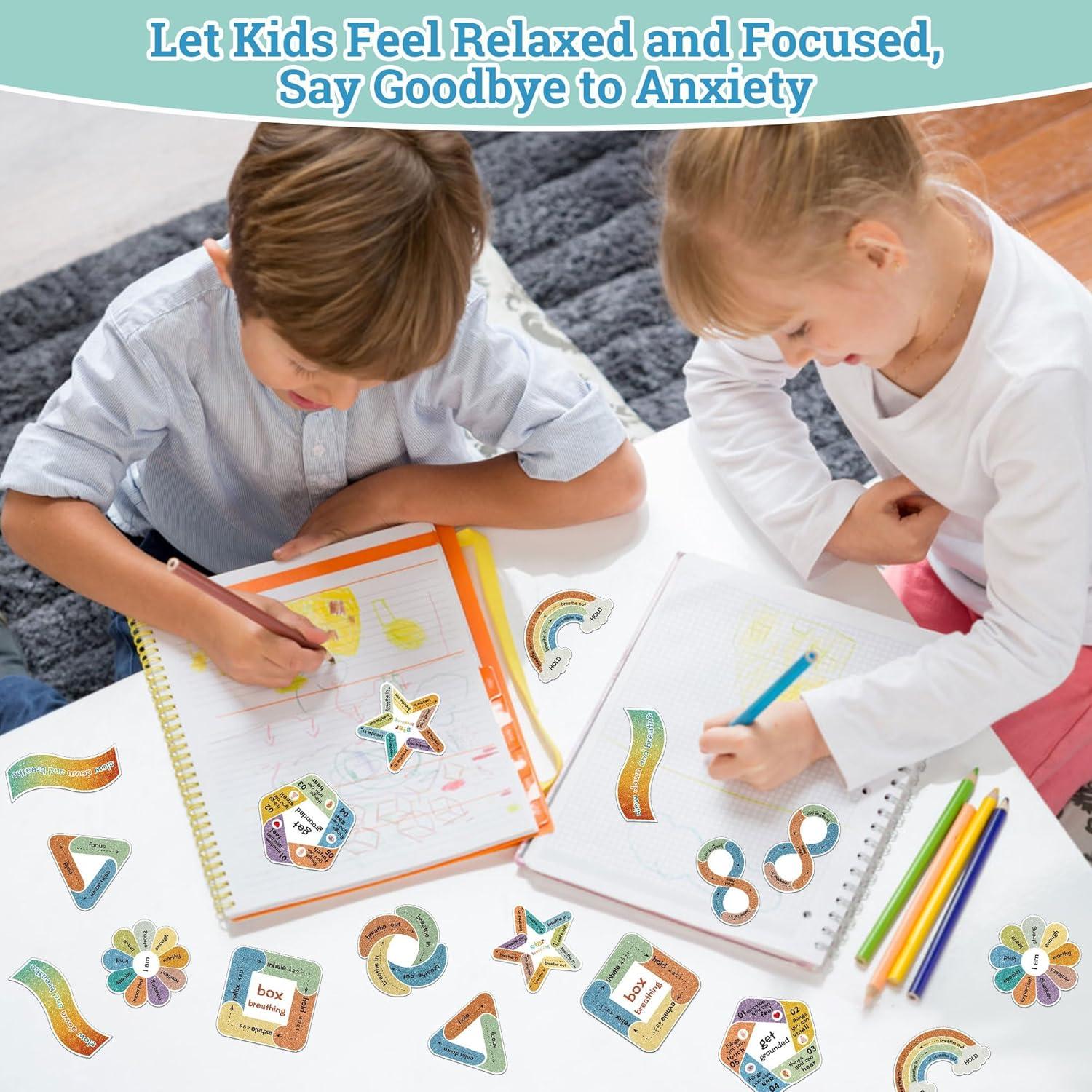 Calcomanías Calmantes Huimdery 45 Piezas Texturizadas para Estrés