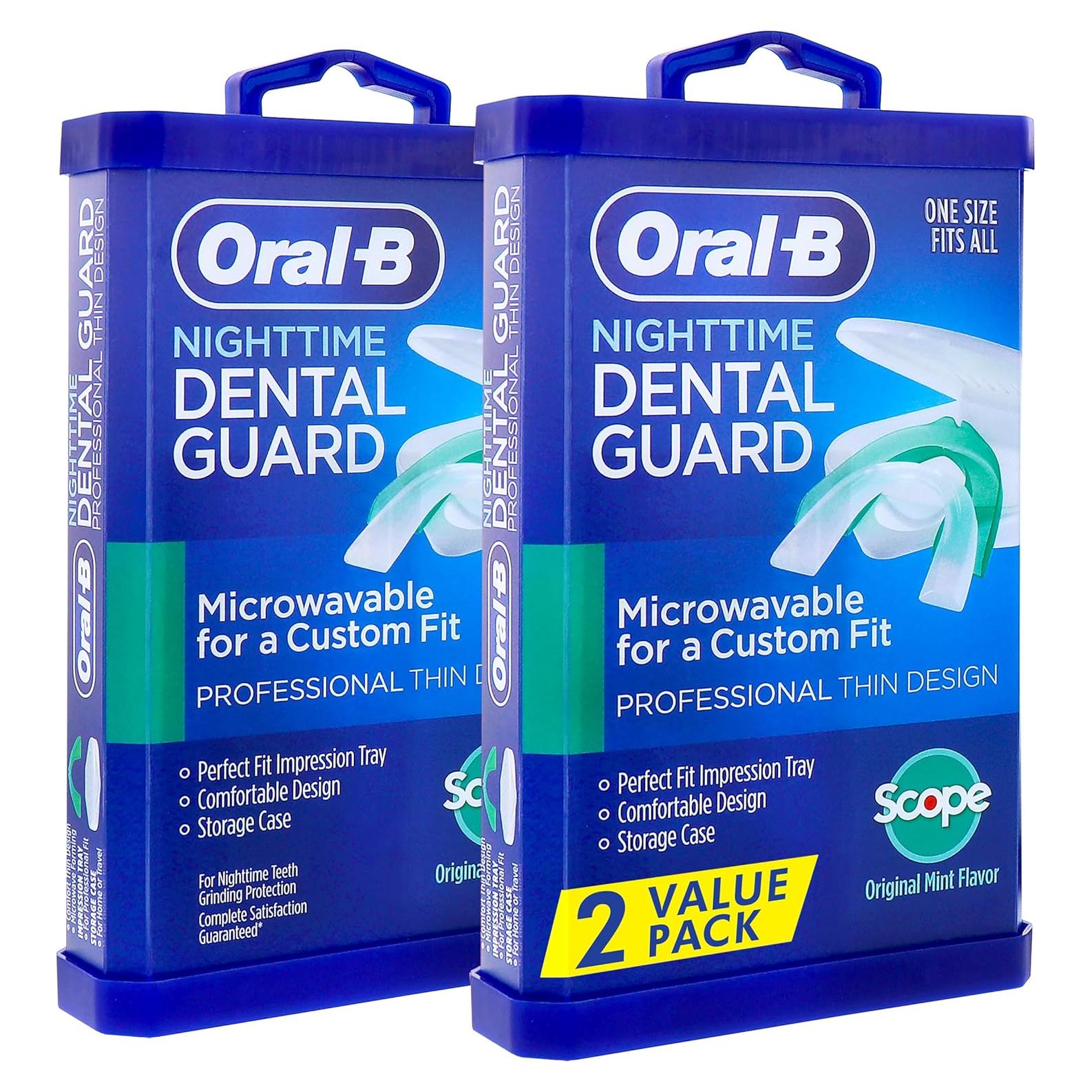 Protector Bucal Oral-B para Bruxismo - 2 Paquete Moldeable
