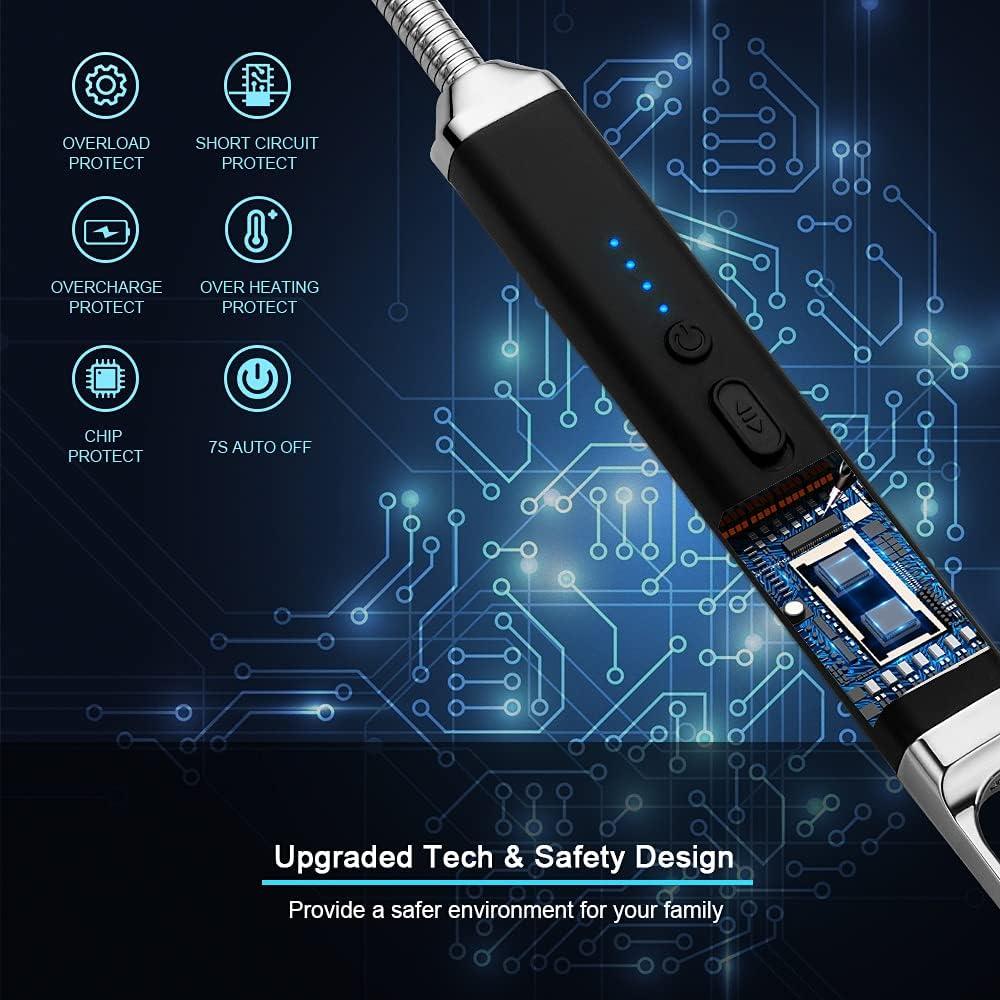 Encendedor Eléctrico SUPRUS Recargable USB Cuello Flexible 15.2cm