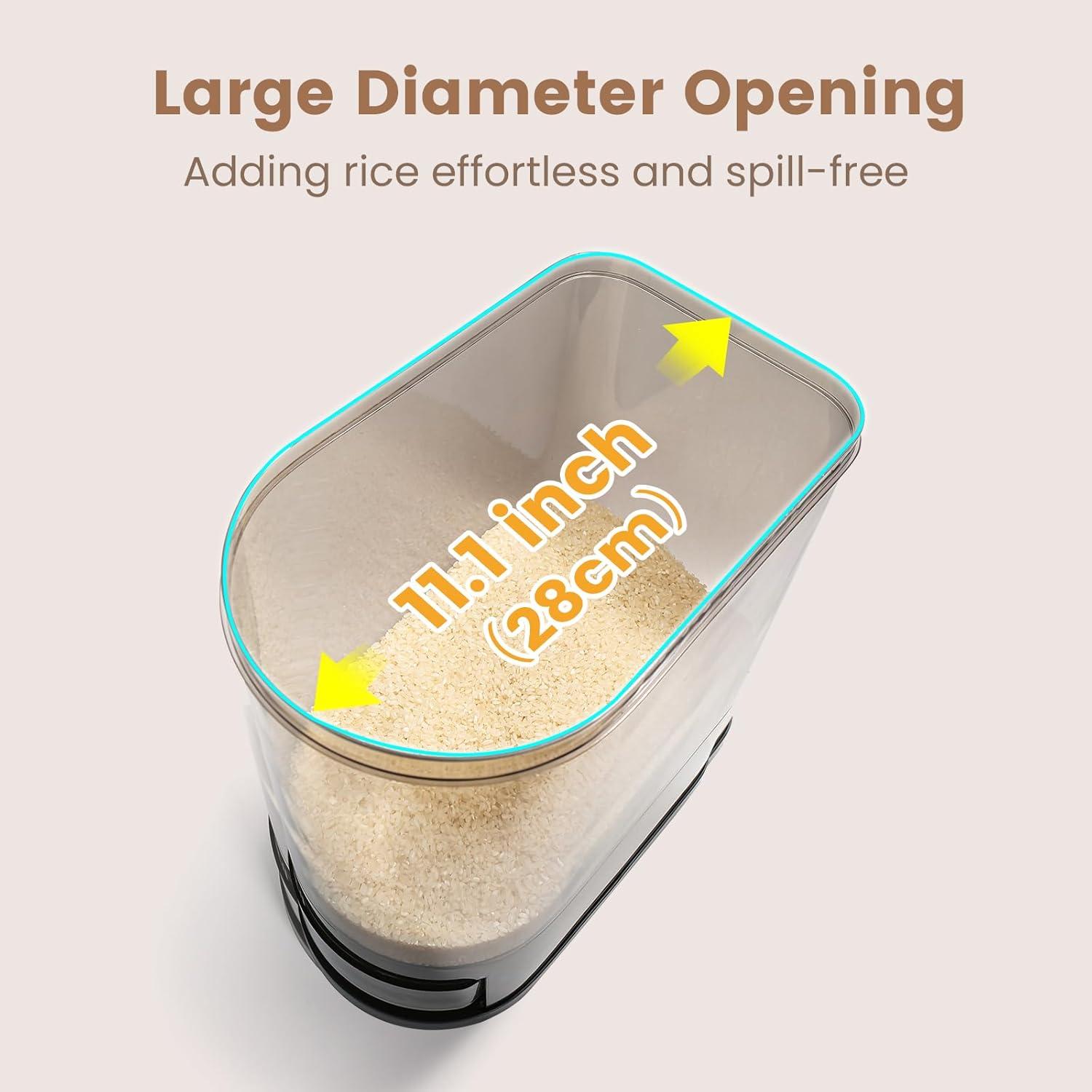 Contenedor de Almacenamiento de Alimentos SYNCVIBE 11.34 kg Negro