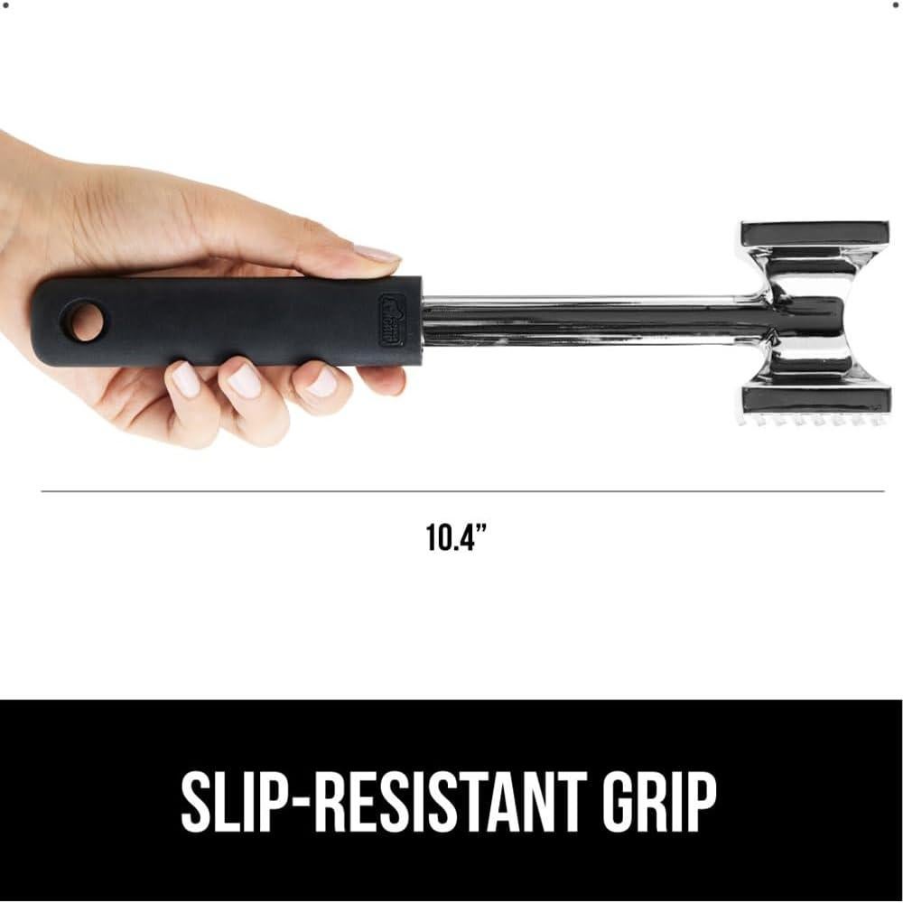 Aplastador de Carne Doble Lado GORILLA GRIP, 0.25 kg, Negro