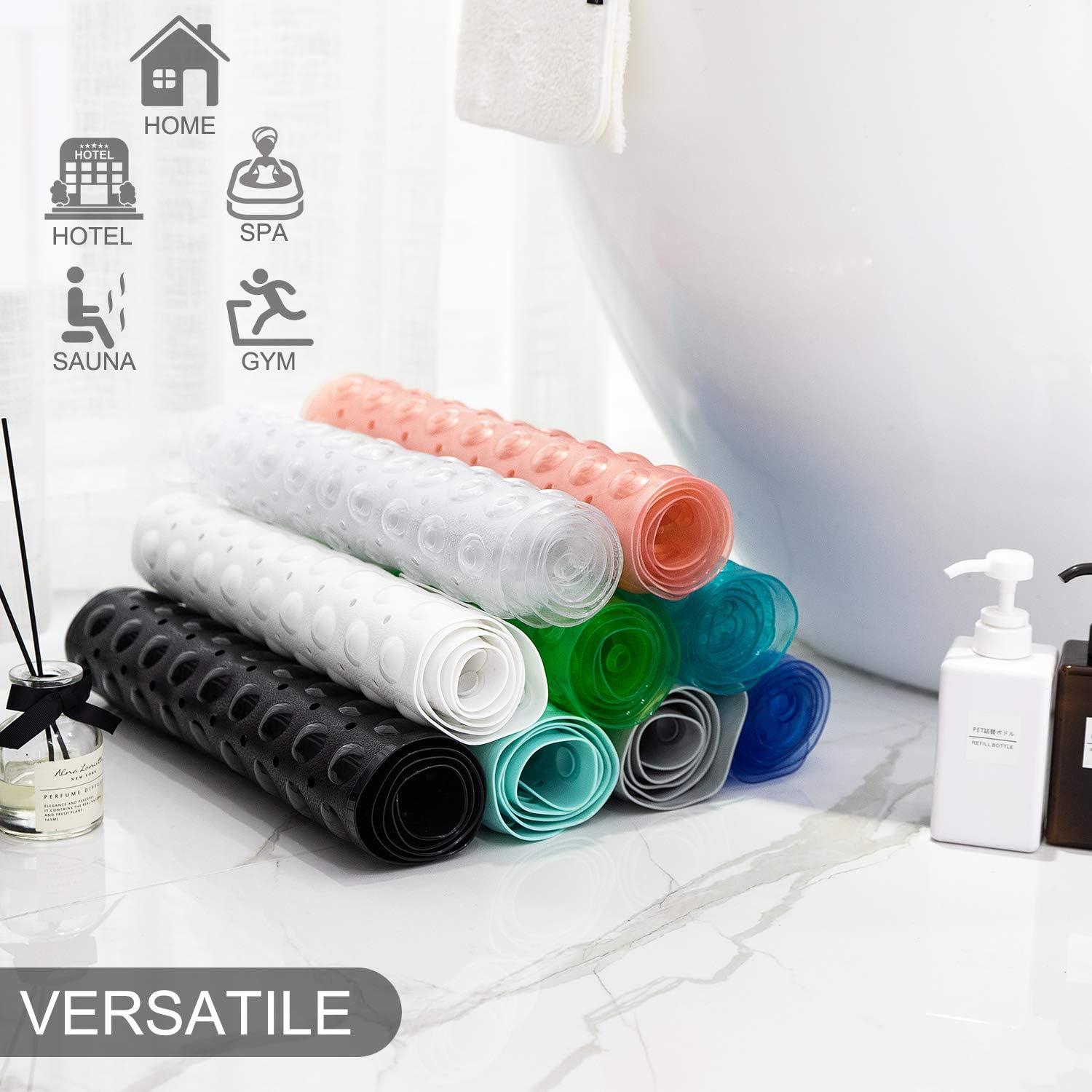 Alfombrilla Antideslizante para Baño TEESHLY 99x41 cm Transparente