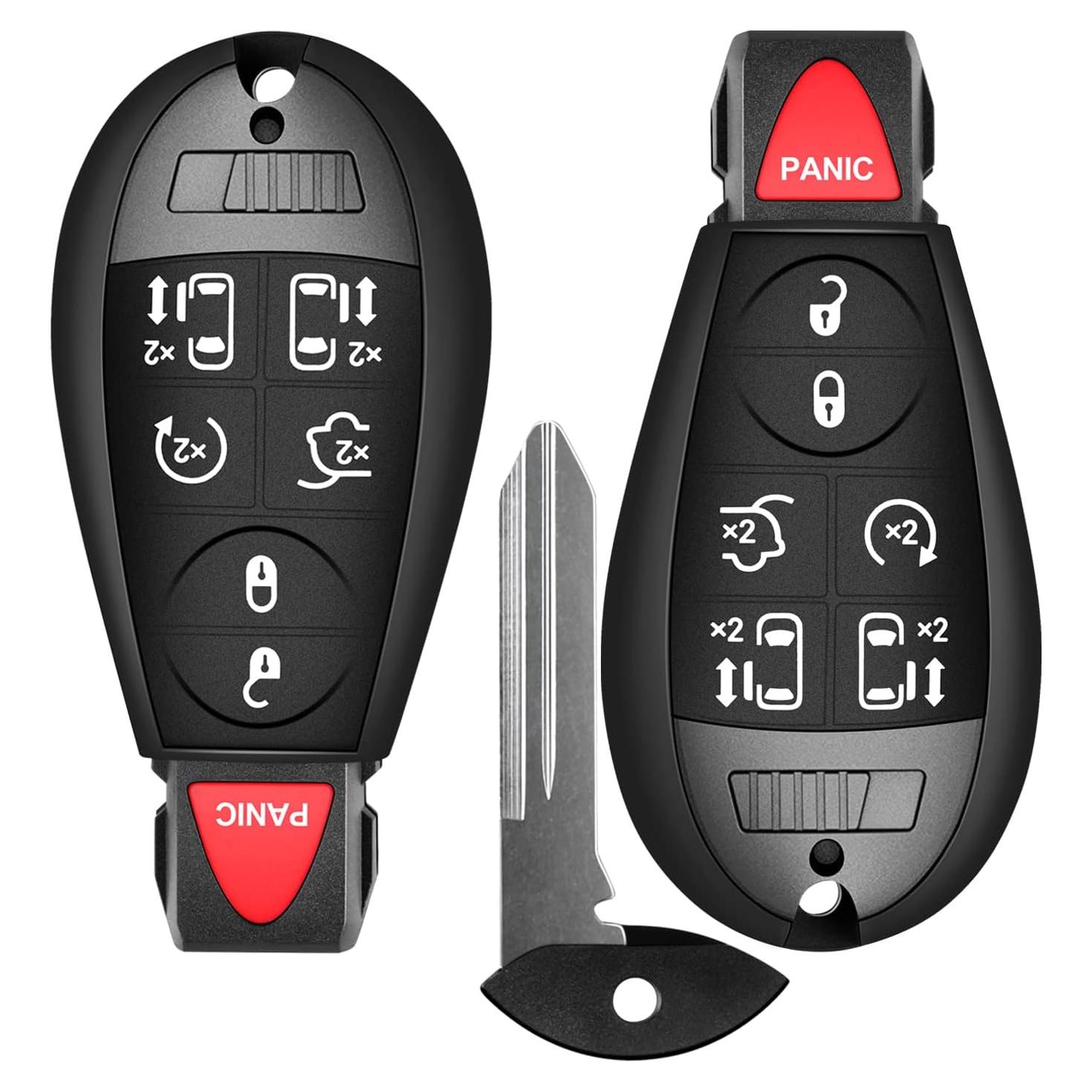 Control Remoto Llavero Dodge Chrysler 2008-2020 Juego de 2