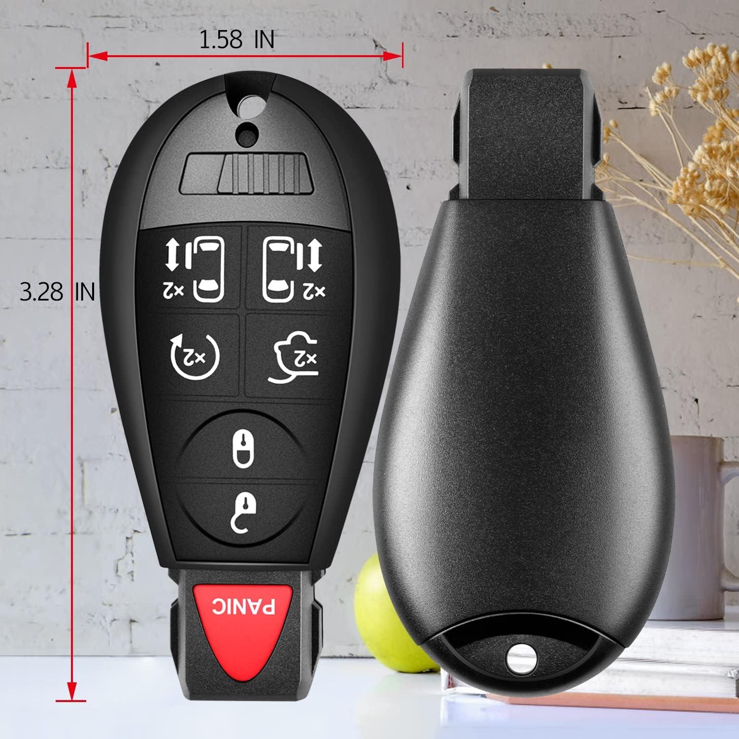 Control Remoto Llavero Dodge Chrysler 2008-2020 Juego de 2