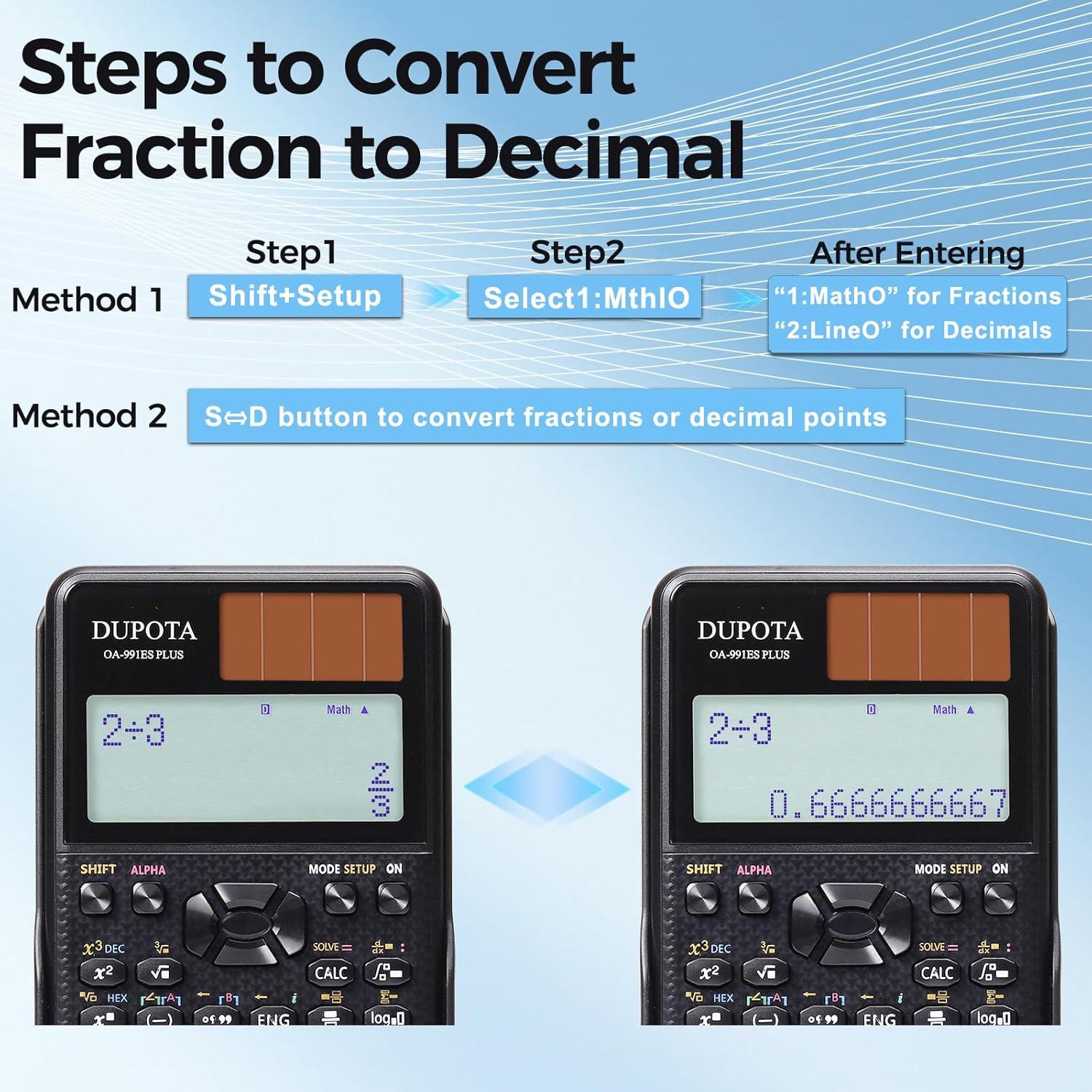 Calculadora Científica DUPOTA OA-991ES Plus 417 Funciones