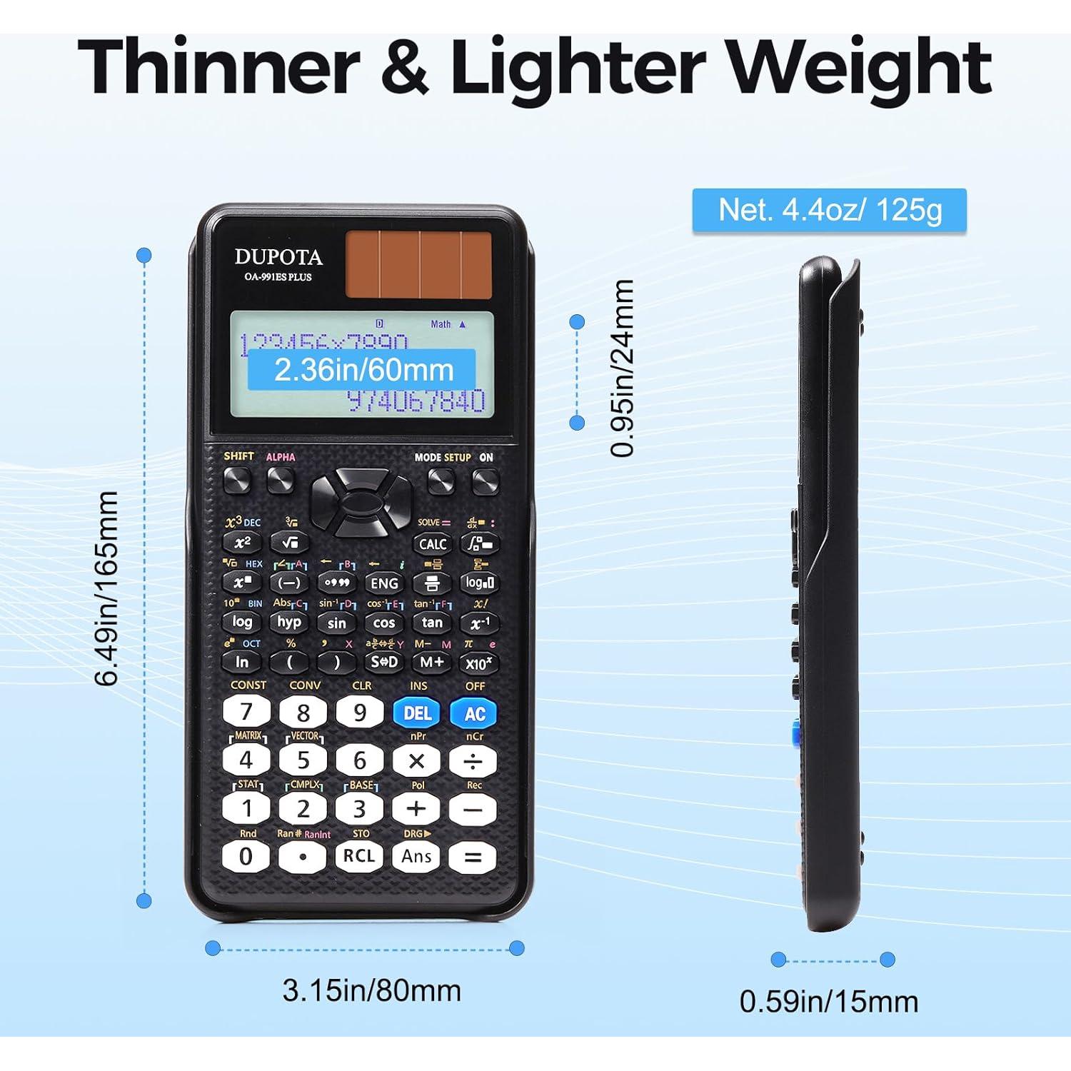 Calculadora Científica DUPOTA OA-991ES Plus 417 Funciones