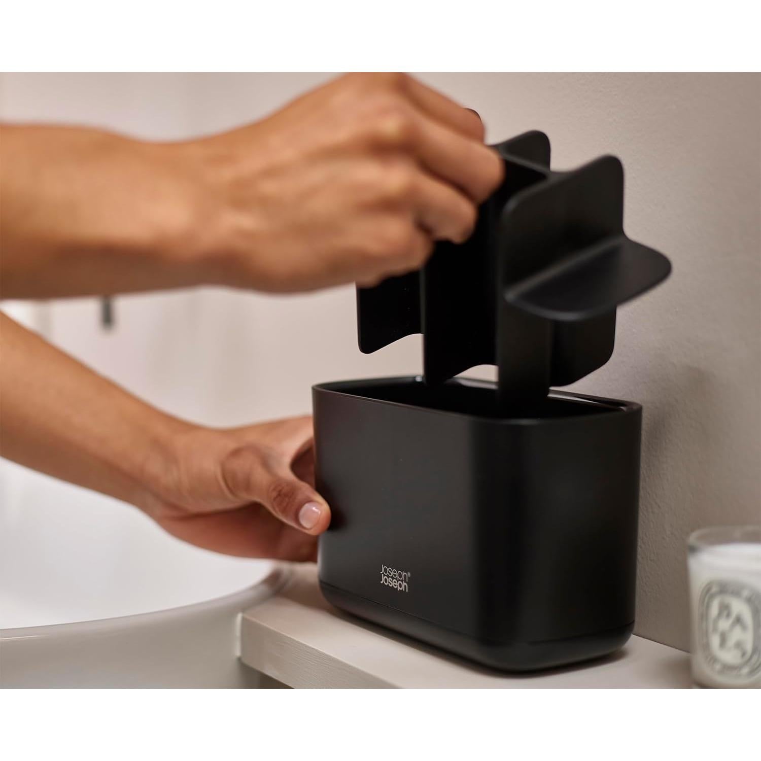 Soporte para Cepillos de Dientes Joseph Joseph Easy-Store Grande Negro
