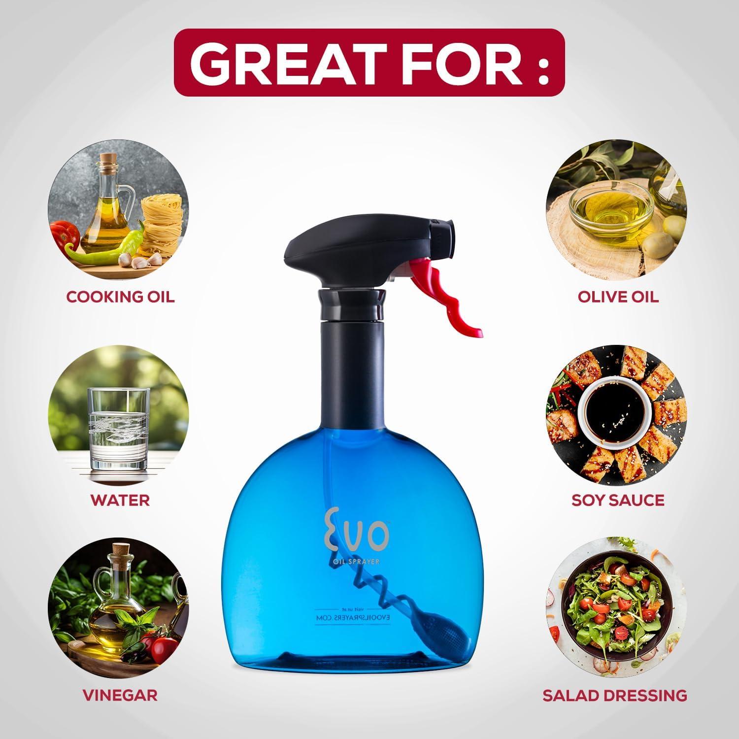 Evo Aceitera No Aerosol Azul 532ml para Aceites y Vinagres