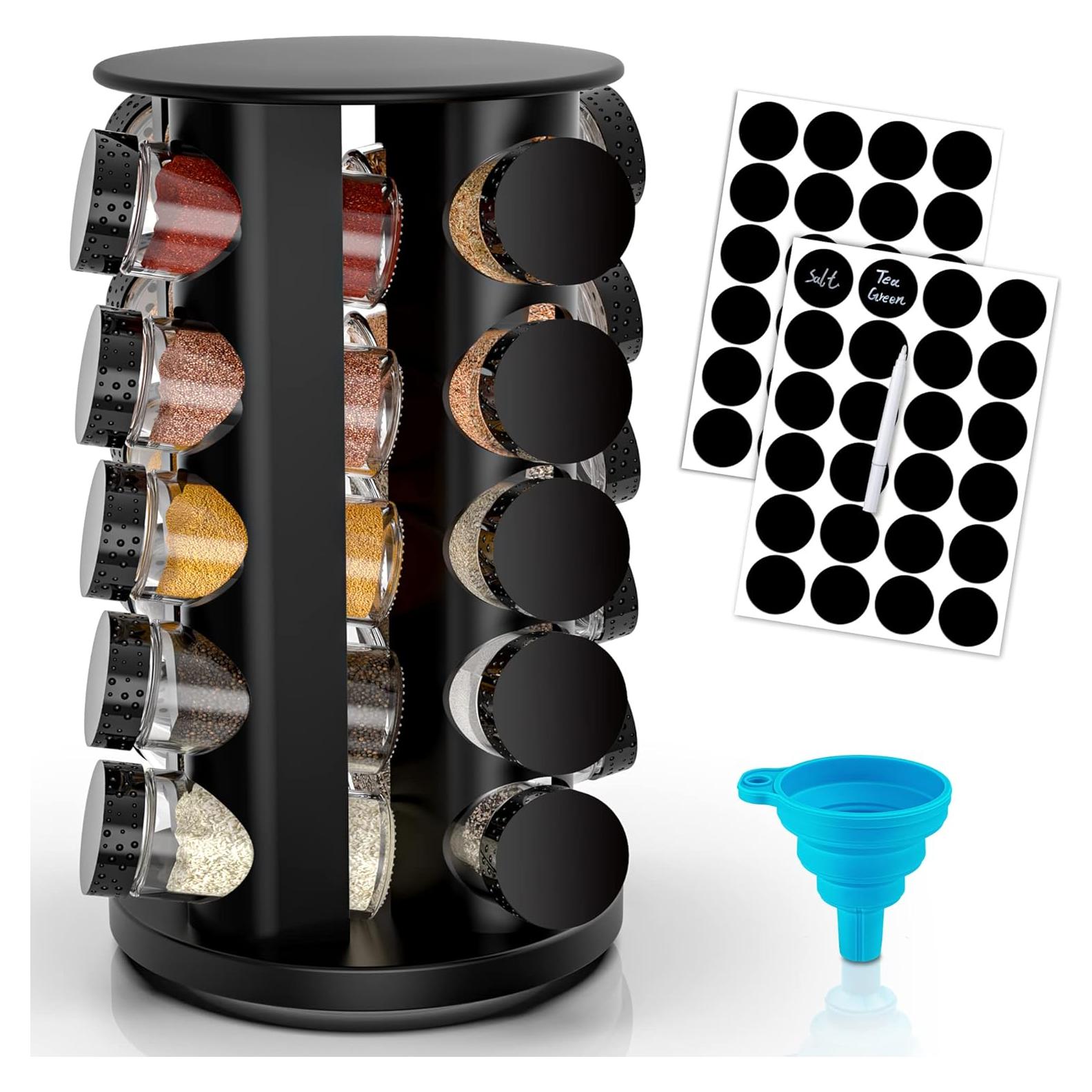 Organizador de Especias Giratorio Dasaka con 20 Frascos 85g