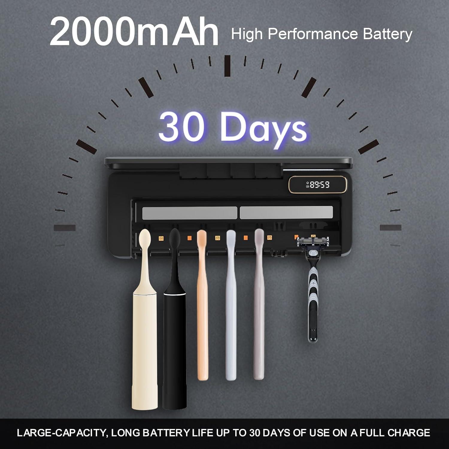 Soporte desinfectante de cepillos de dientes UV-C SwanKiss 5+1