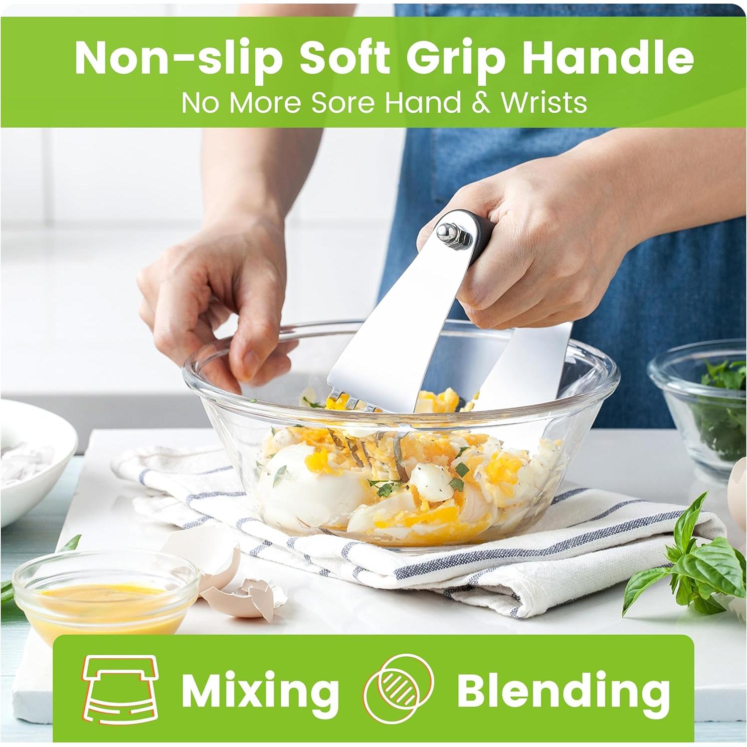 Mezclador de Masa y Raspador de Banco Spring Chef - Acero Inoxidable