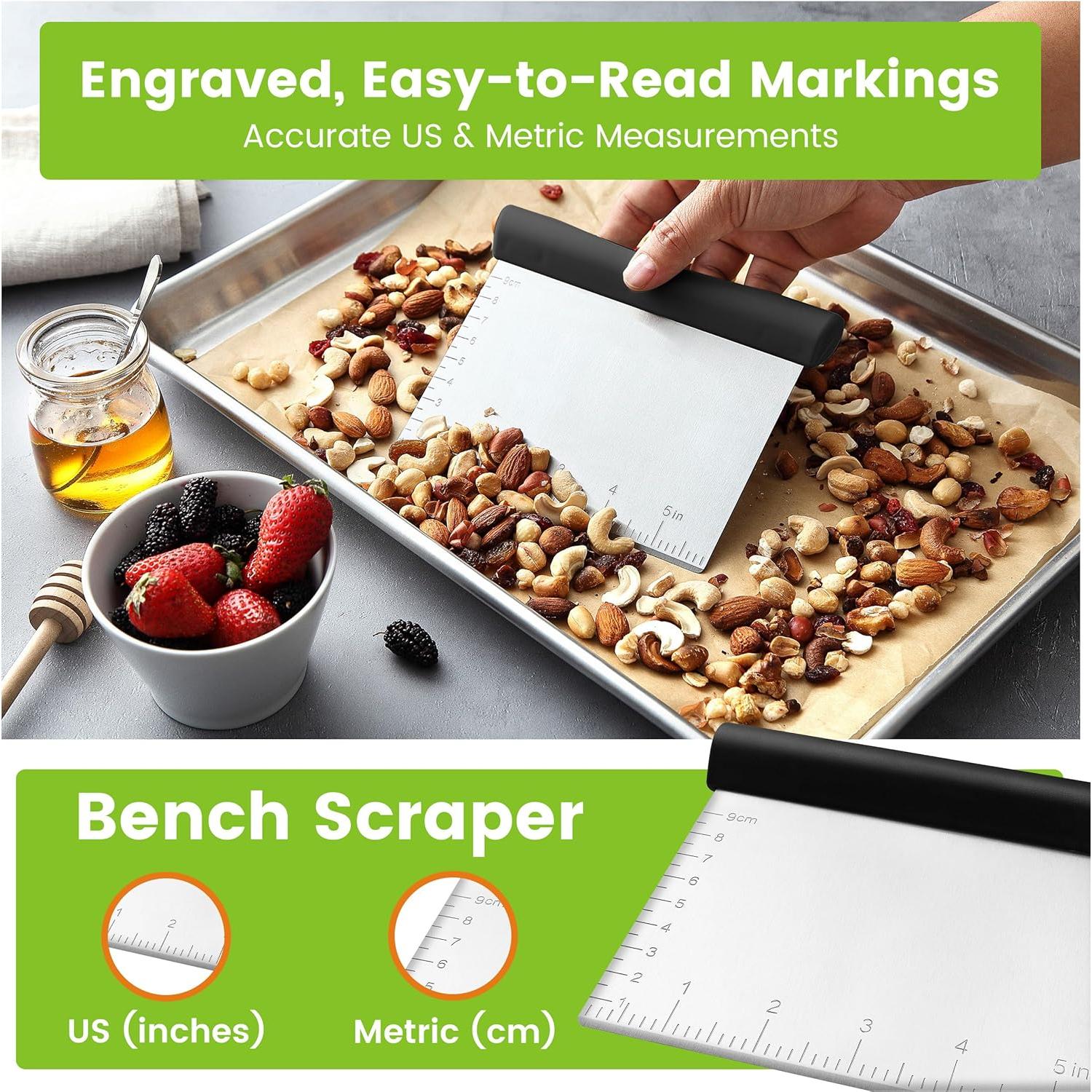 Mezclador de Masa y Raspador de Banco Spring Chef - Acero Inoxidable