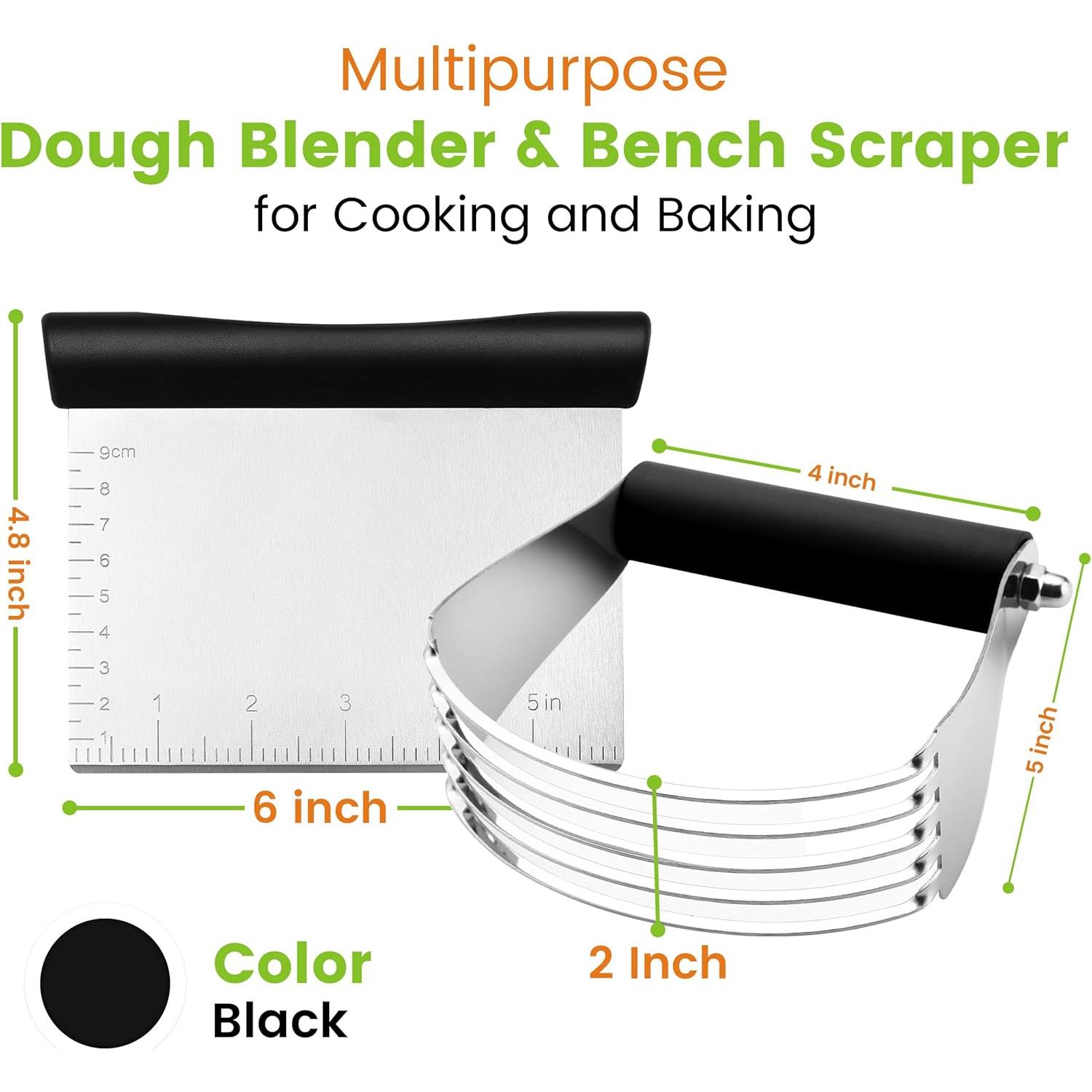 Mezclador de Masa y Raspador de Banco Spring Chef - Acero Inoxidable