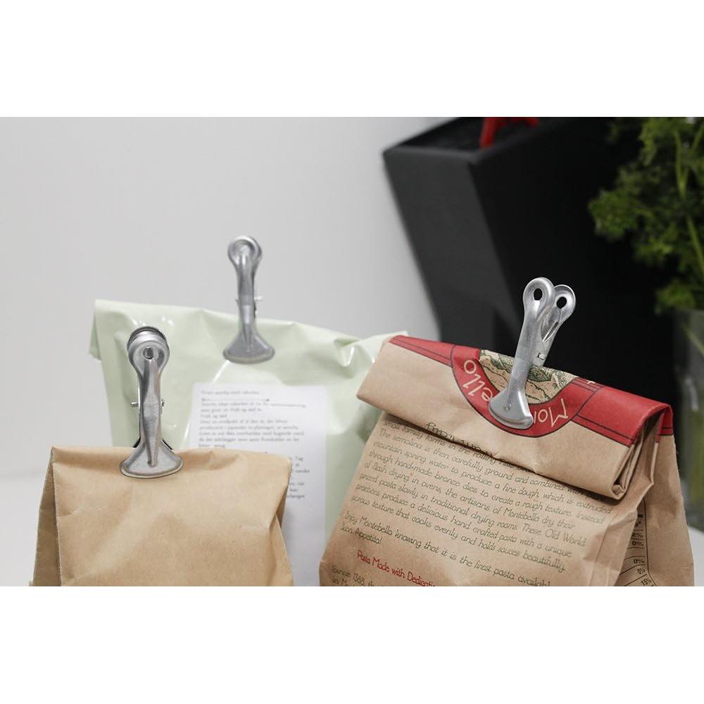 Clips de Bolsa Kikkerland Industrial Galvanizado - Juego de 6