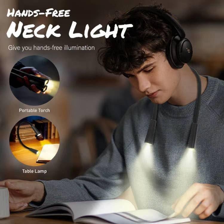 Luz de lectura recargable LED para el cuello RADIXIUM, 4 niveles de brillo