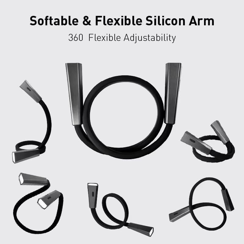 Luz de lectura recargable LED para el cuello RADIXIUM, 4 niveles de brillo