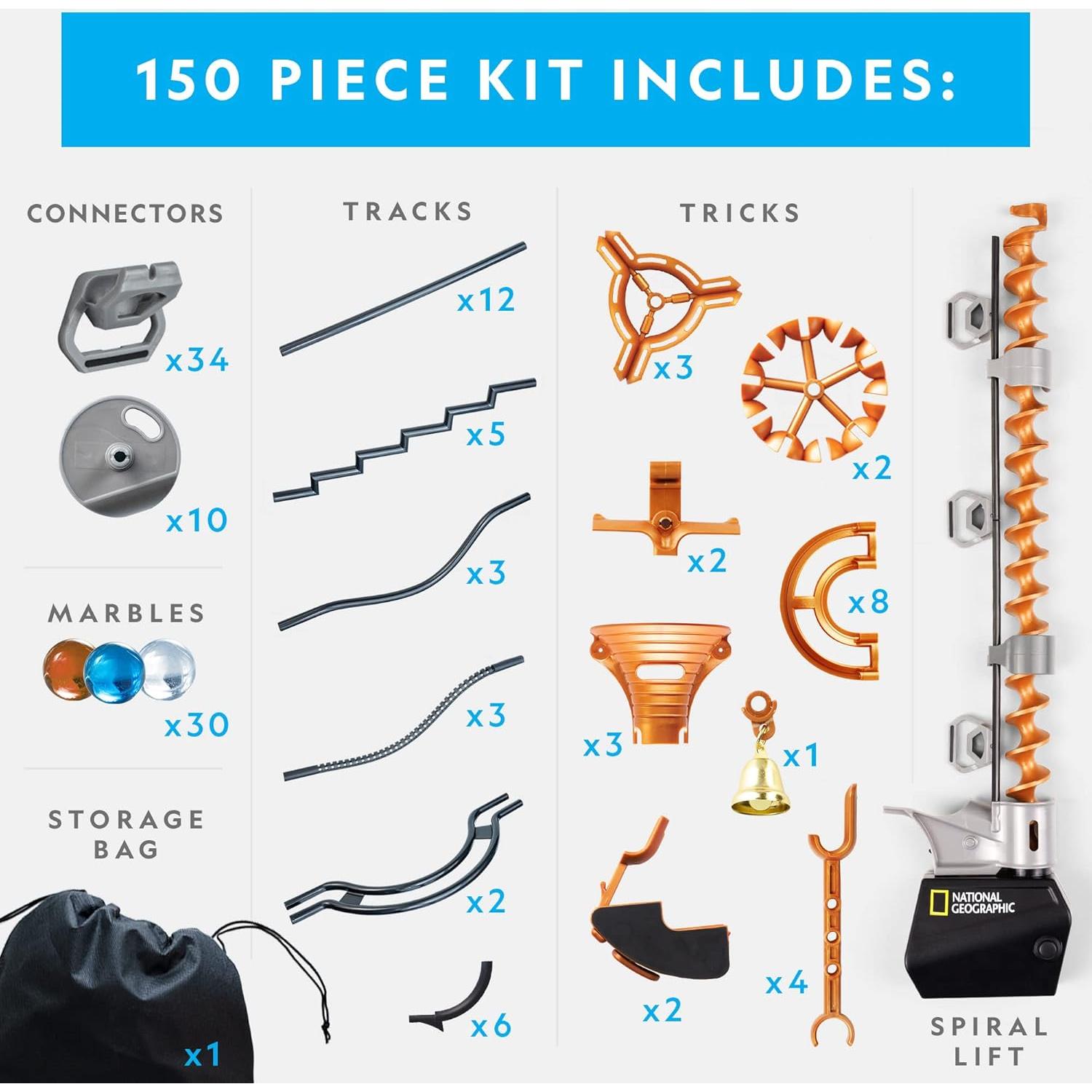 Pista de Canicas Magnética National Geographic 150 Piezas