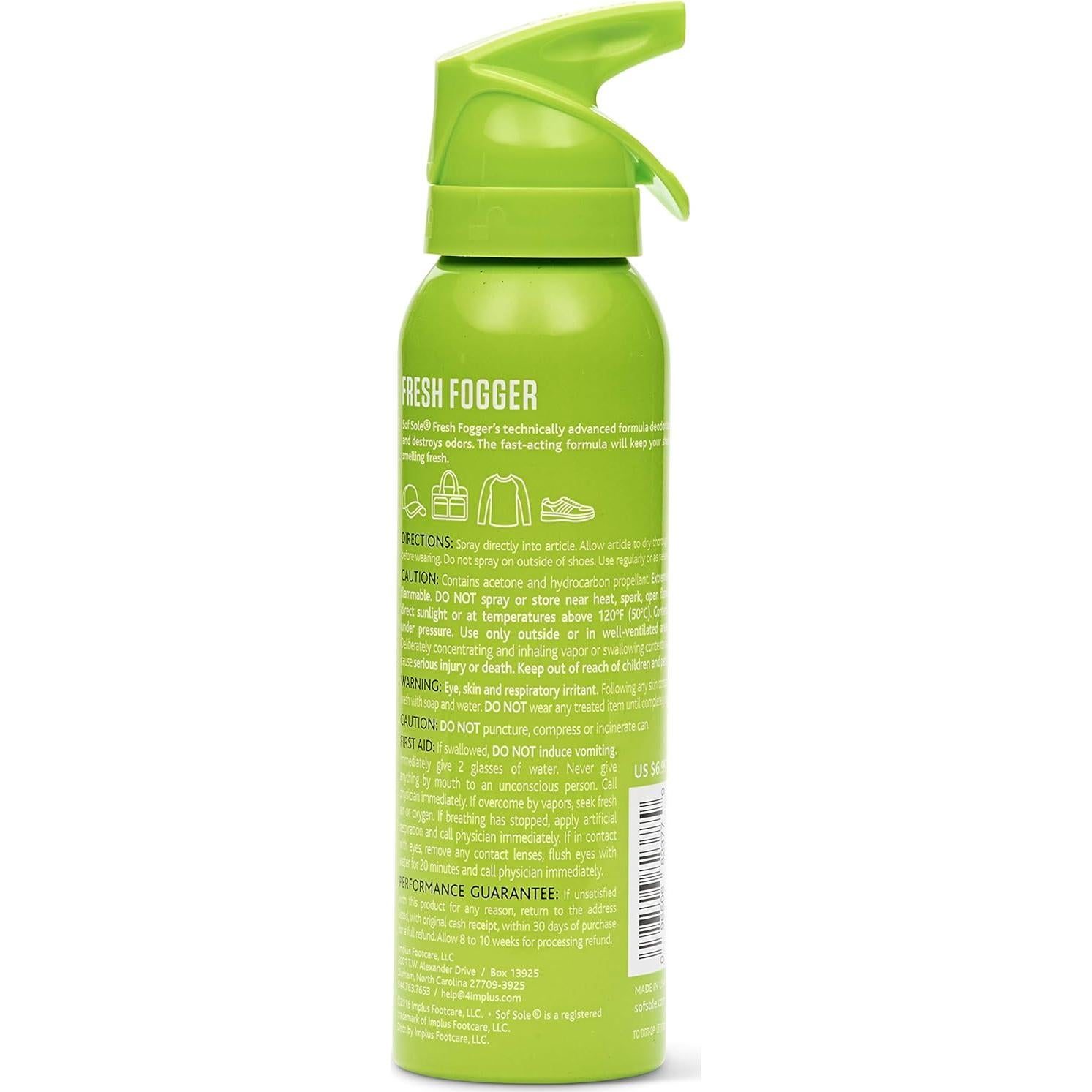 Desodorante Spray Sof Sole Fresh Fogger 85g para Zapatos y Gimnasio