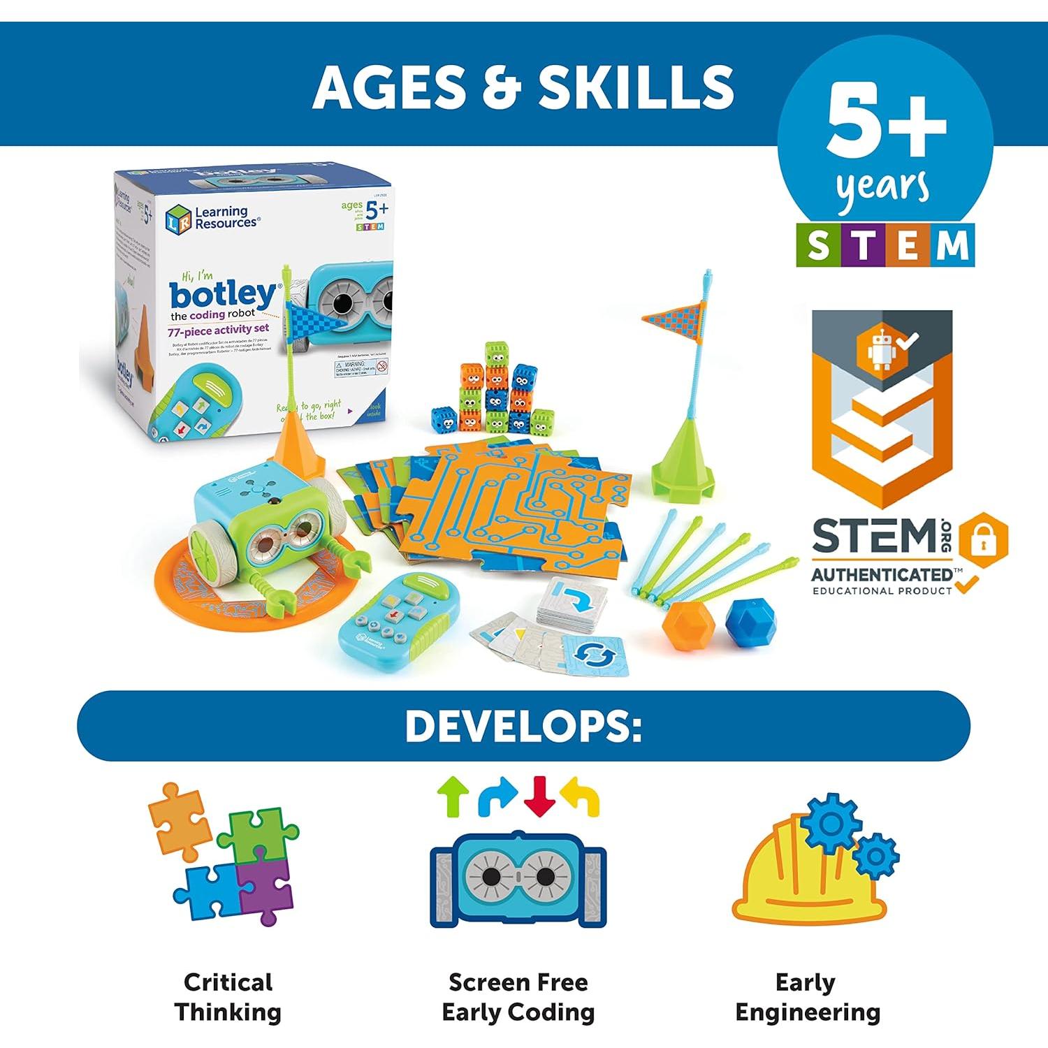 Robot de Codificación Botley Learning Resources - 77 Piezas