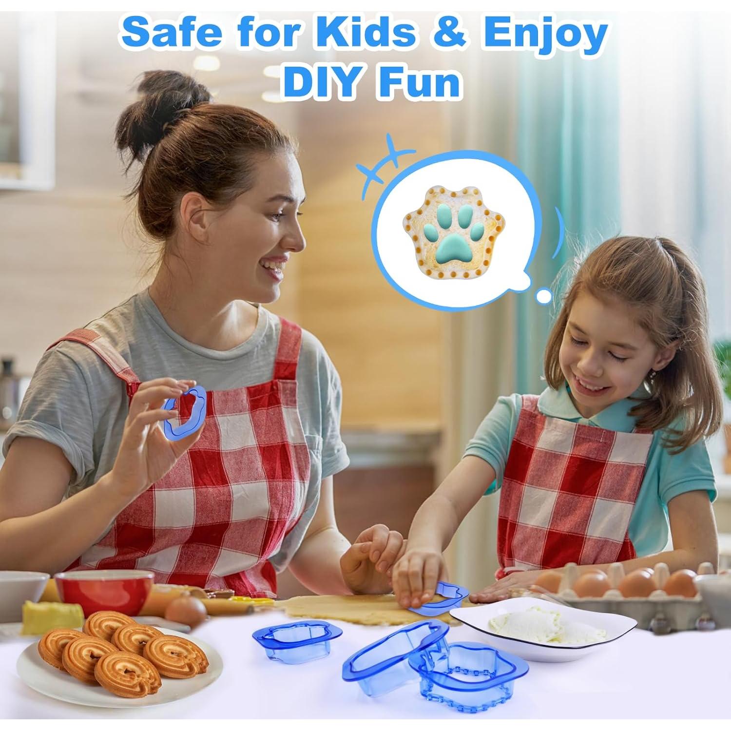 Cortadores de Sándwiches NPET en Forma de Pata de Gato - 5 Pcs