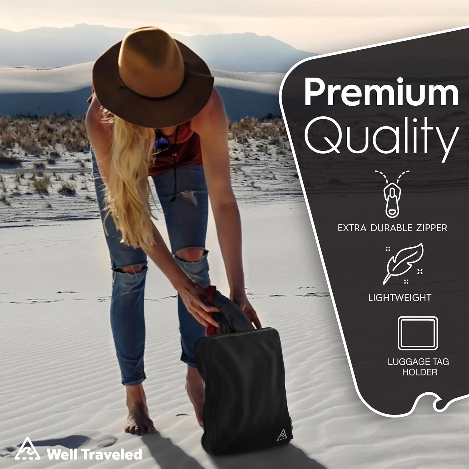 Set de Cubos de Compresión Well Travelled - 4 Piezas Negros