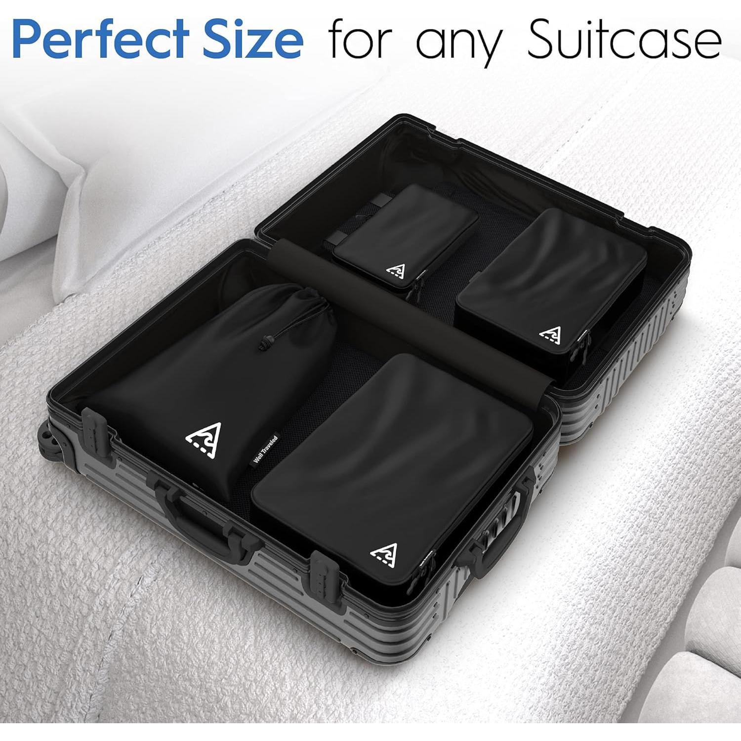 Set de Cubos de Compresión Well Travelled - 4 Piezas Negros