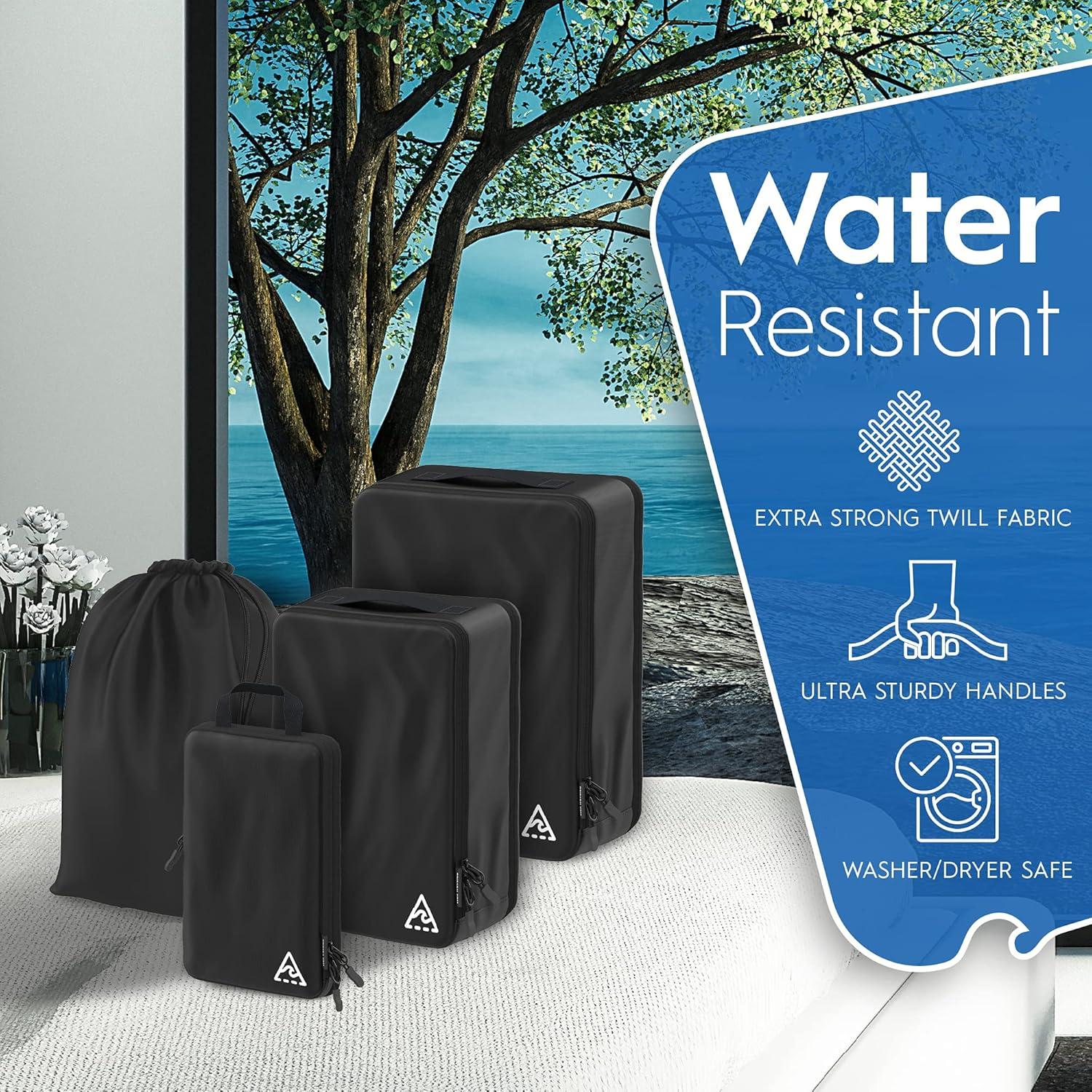 Set de Cubos de Compresión Well Travelled - 4 Piezas Negros