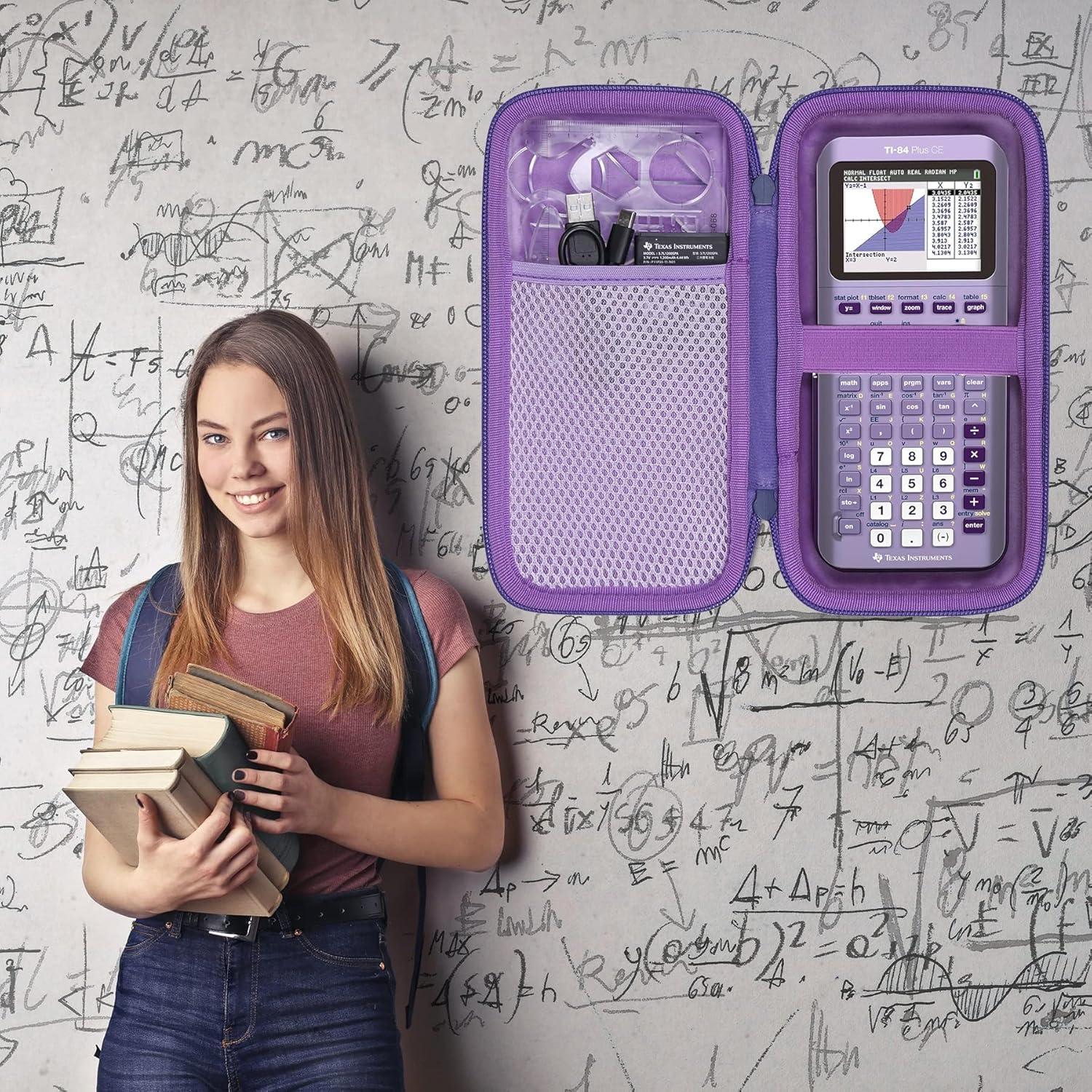 Funda Dura co2CREA para Calculadora TI-84 Plus - Púrpura