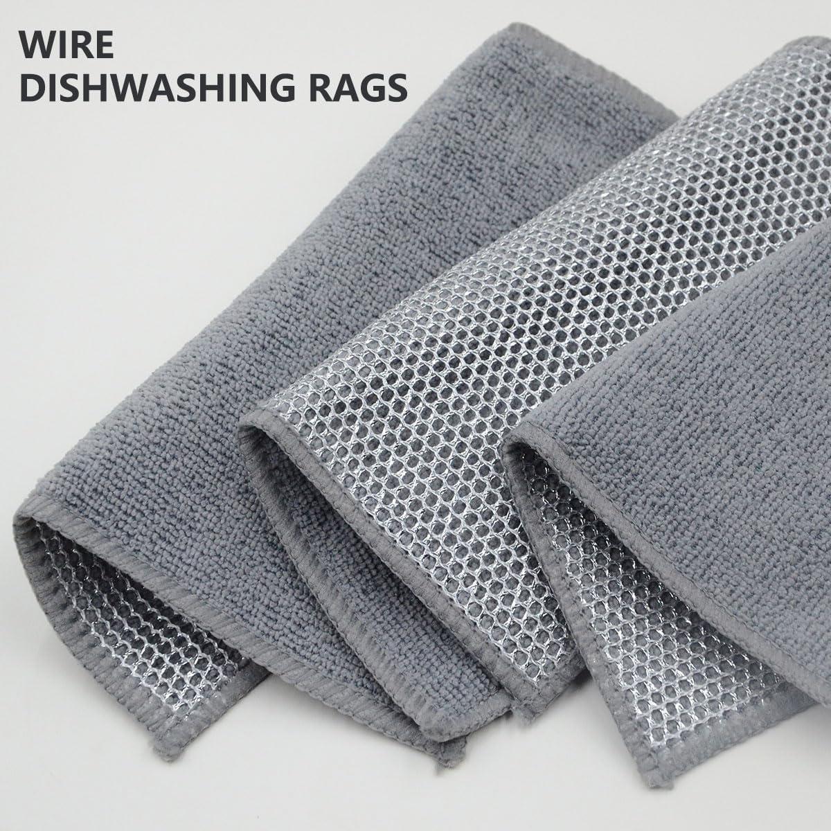 Paquete de 6 paños de cocina Genérica 20x20cm Gris Claro