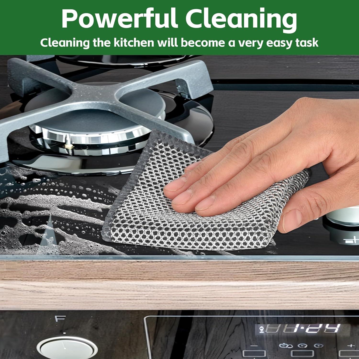 Paquete de 6 paños de cocina Genérico 20x20cm Doble Cara Azul