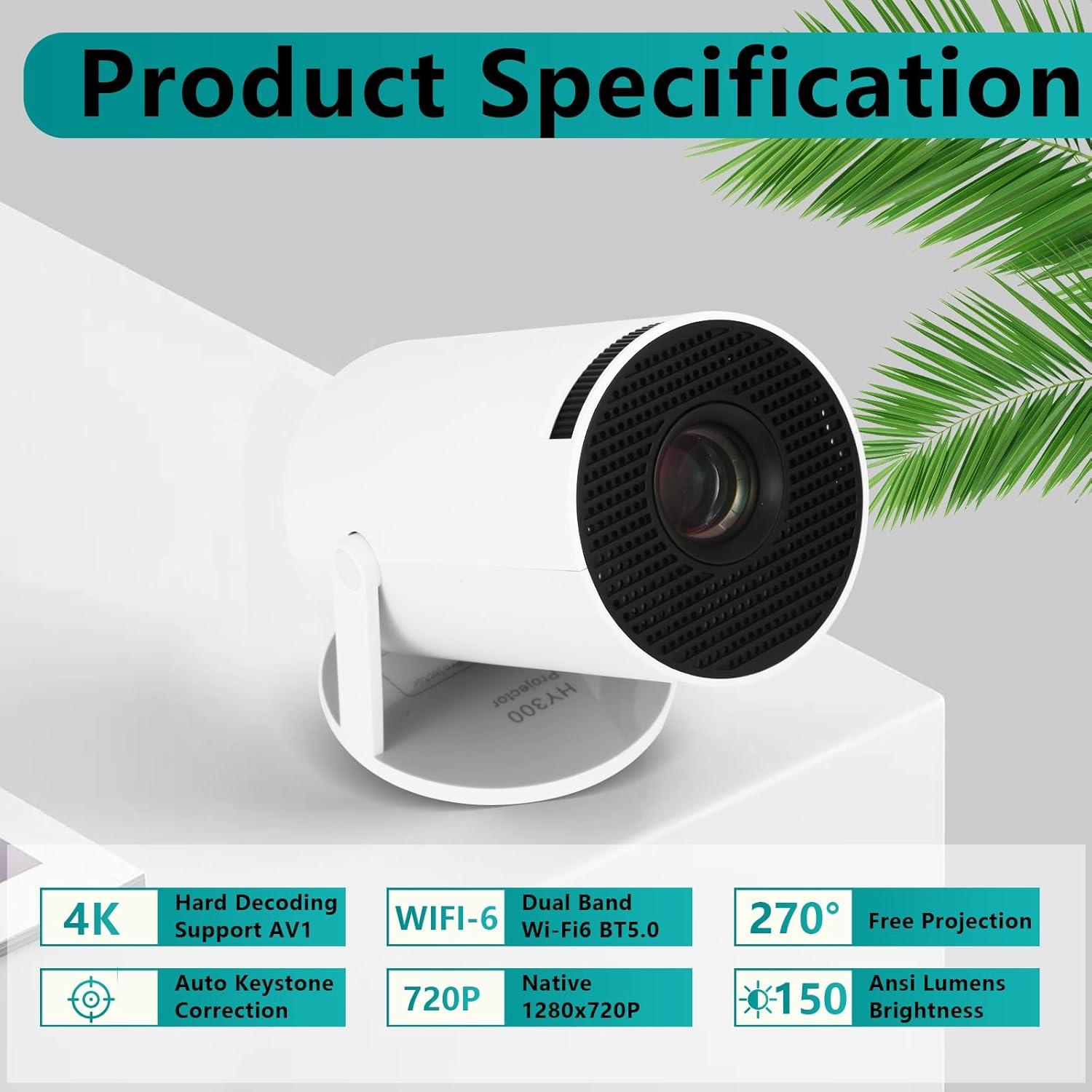Proyector Mini Yatien HY300Pro 720P Bluetooth Portátil