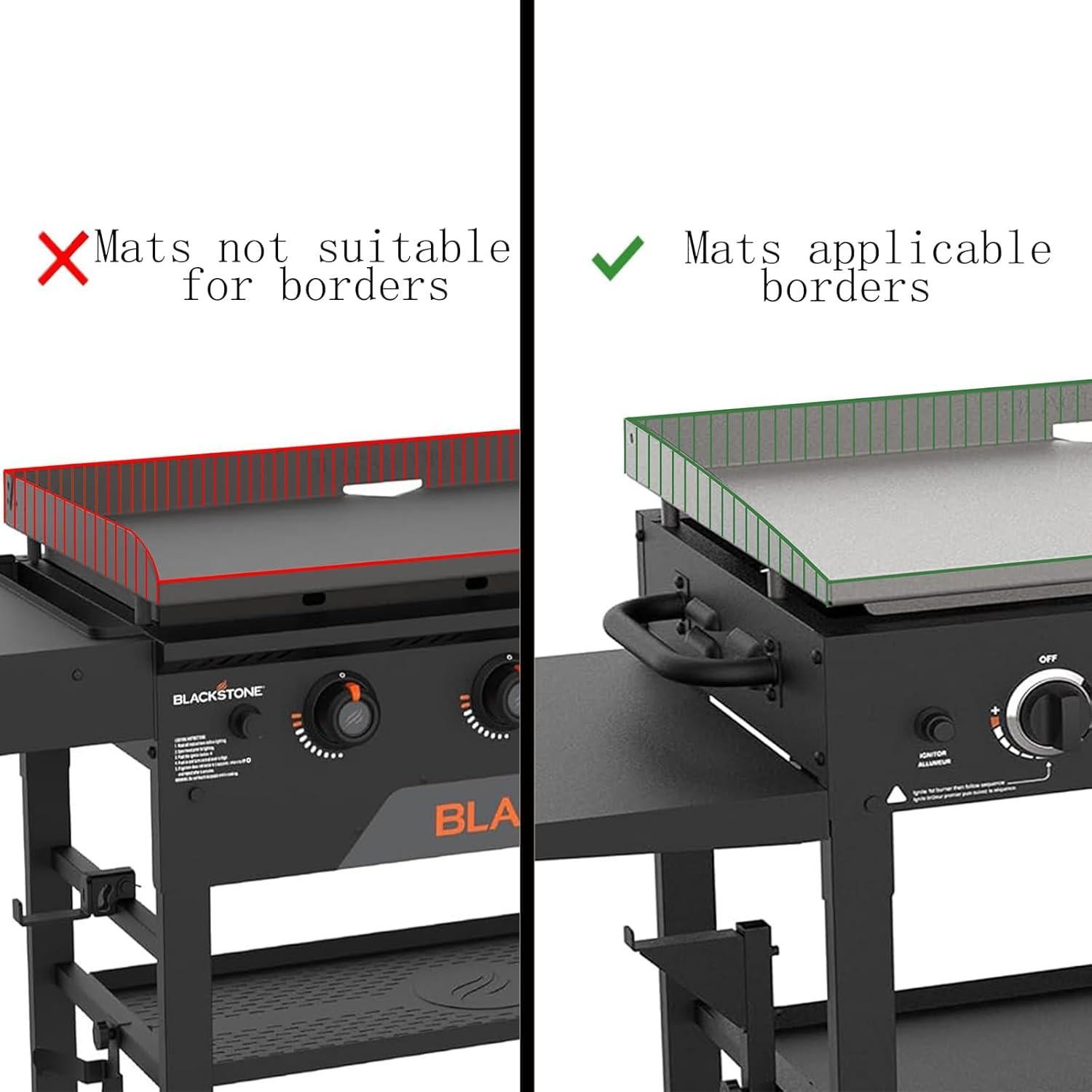 Cubierta de Silicona para Plancha Blackstone 17" Grises