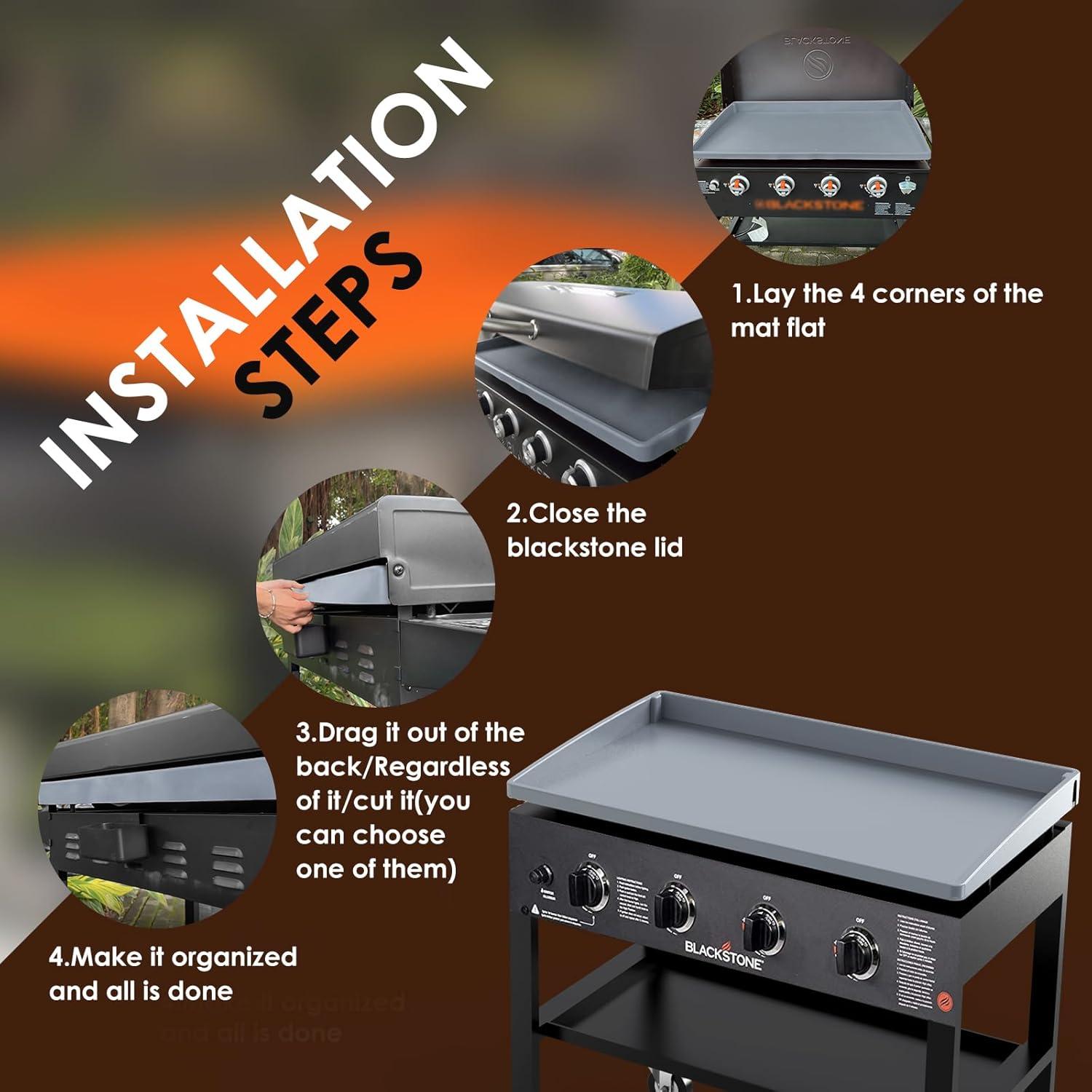 Cubierta de Silicona para Plancha Blackstone 17" Grises