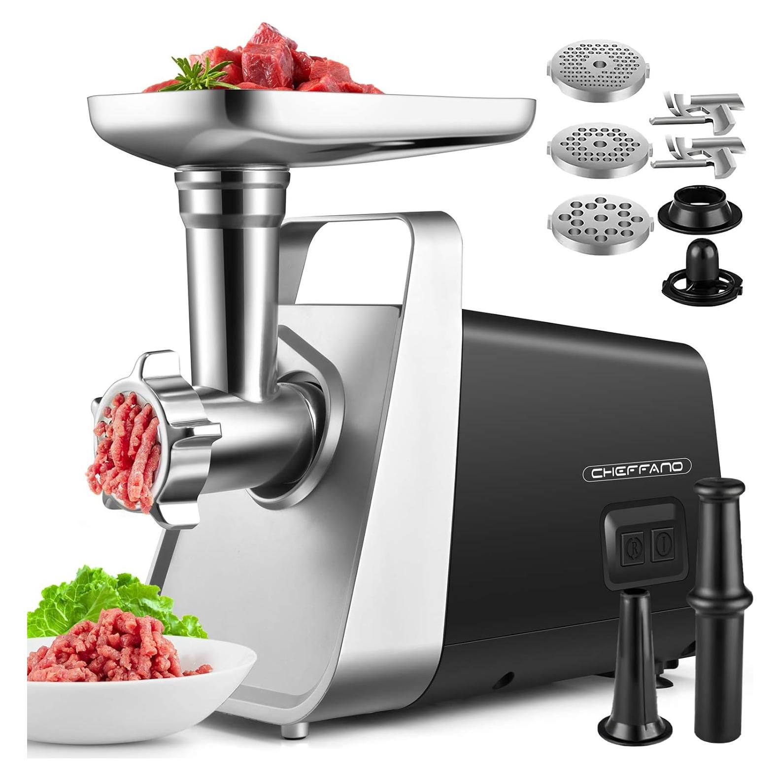 Picadora de Carne Eléctrica CHEFFANO 350W con Accesorios