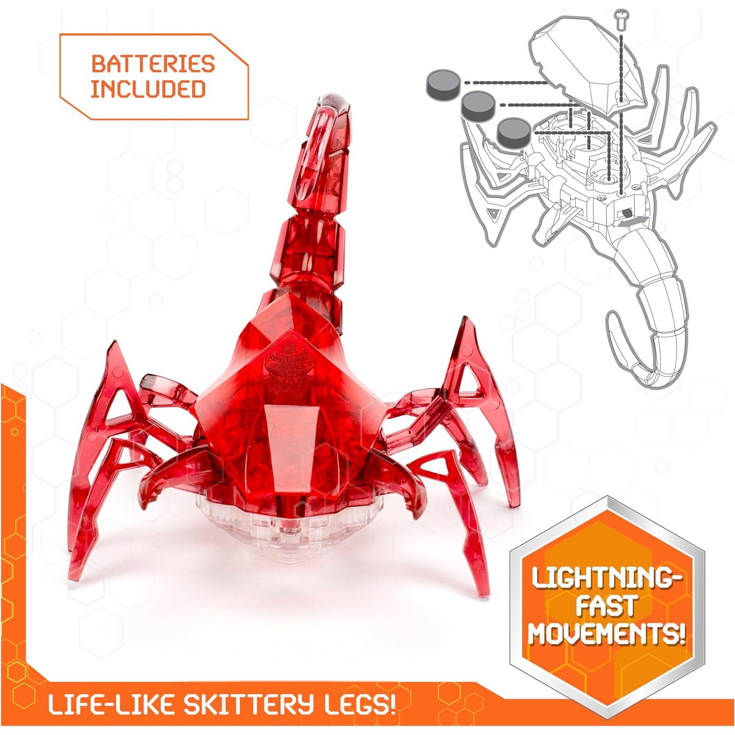 Escorpión Robótico HEX BOTS con Baterías Recargables