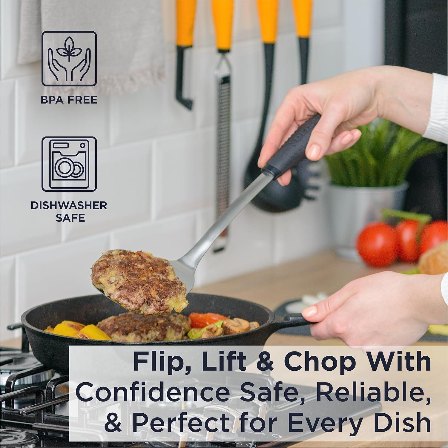 Espátula de Cocina Deiss PRO de Acero Inoxidable 36.8 cm