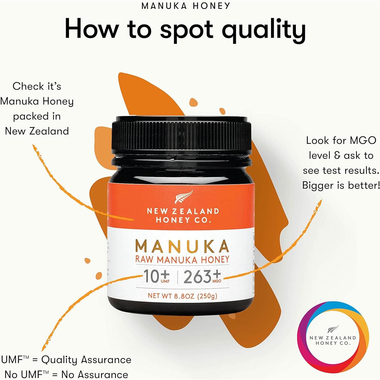 Miel Cruda de Manuka UMF 10+ New Zealand Honey Co. 250g