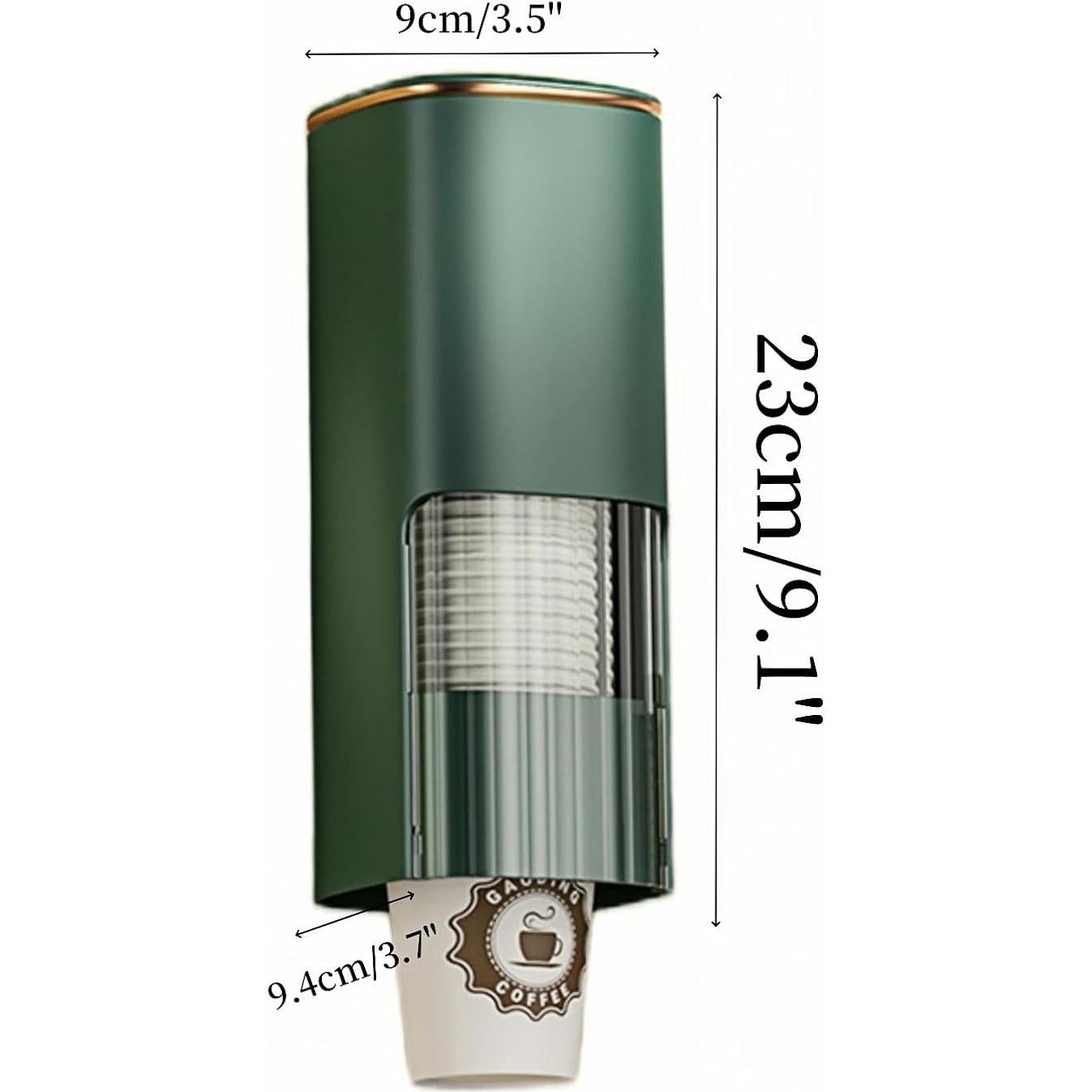 Dispensador de Vasos de Papel HAN SHENG Montaje en Pared Verde