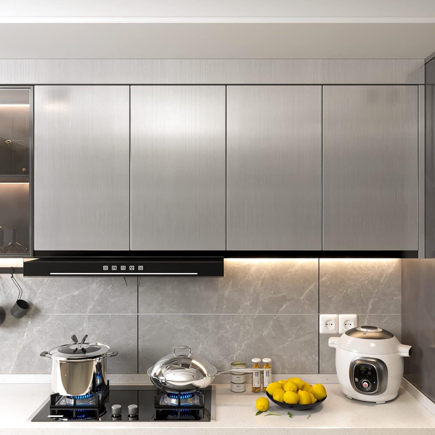 Papel Contacto Autoadhesivo Cohoo Home Acero Inoxidable 1.48m²