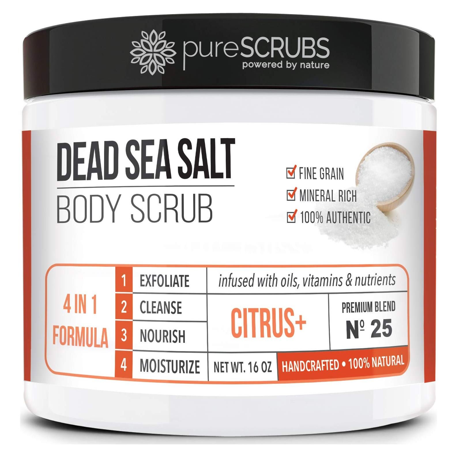 Exfoliante Corporal de Sal del Mar Muerto pureSCRUBS 453g