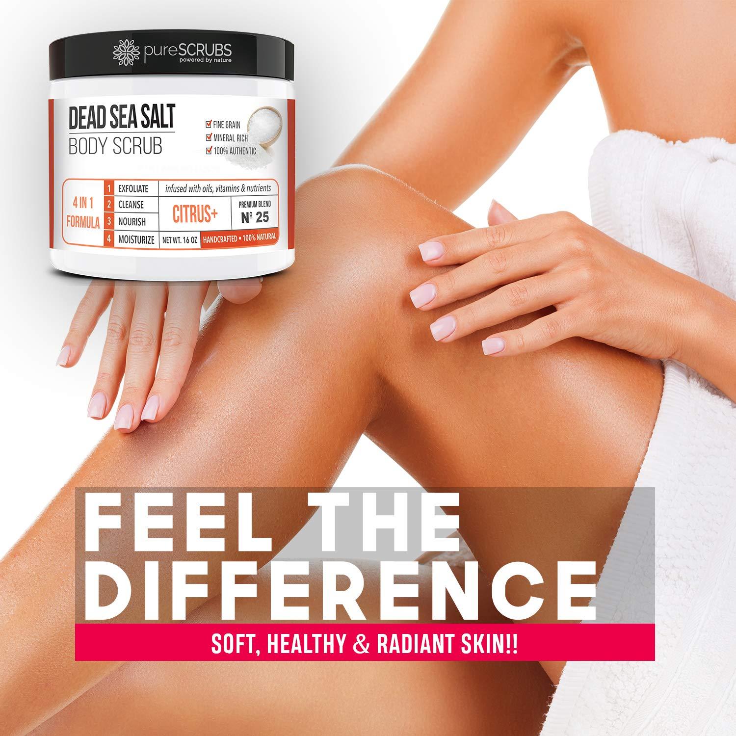 Exfoliante Corporal de Sal del Mar Muerto pureSCRUBS 453g